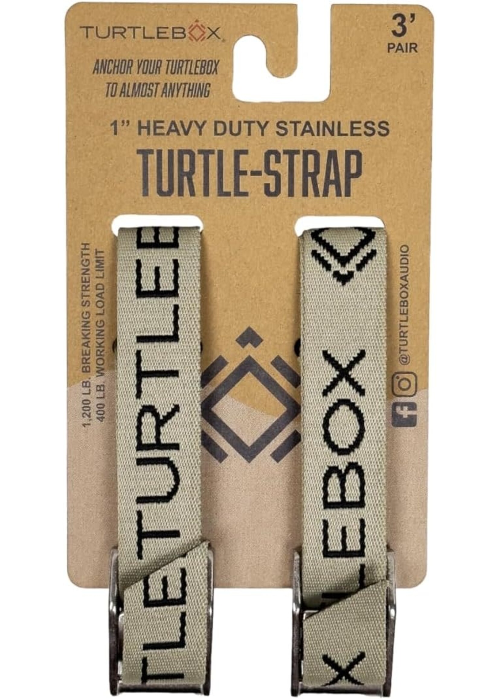Turtlebox Turtlebox Tie-down Kit Tan  3'