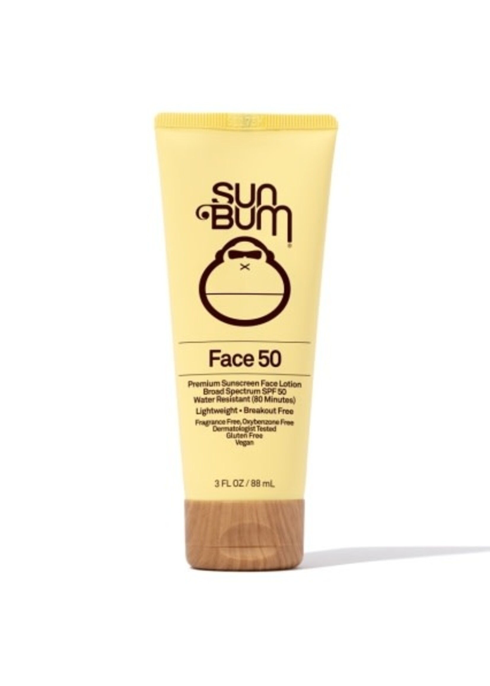 Sun Bum ORIGINAL SPF 50 CLEAR FACE SUNSCREEN LOTION 3 OZ