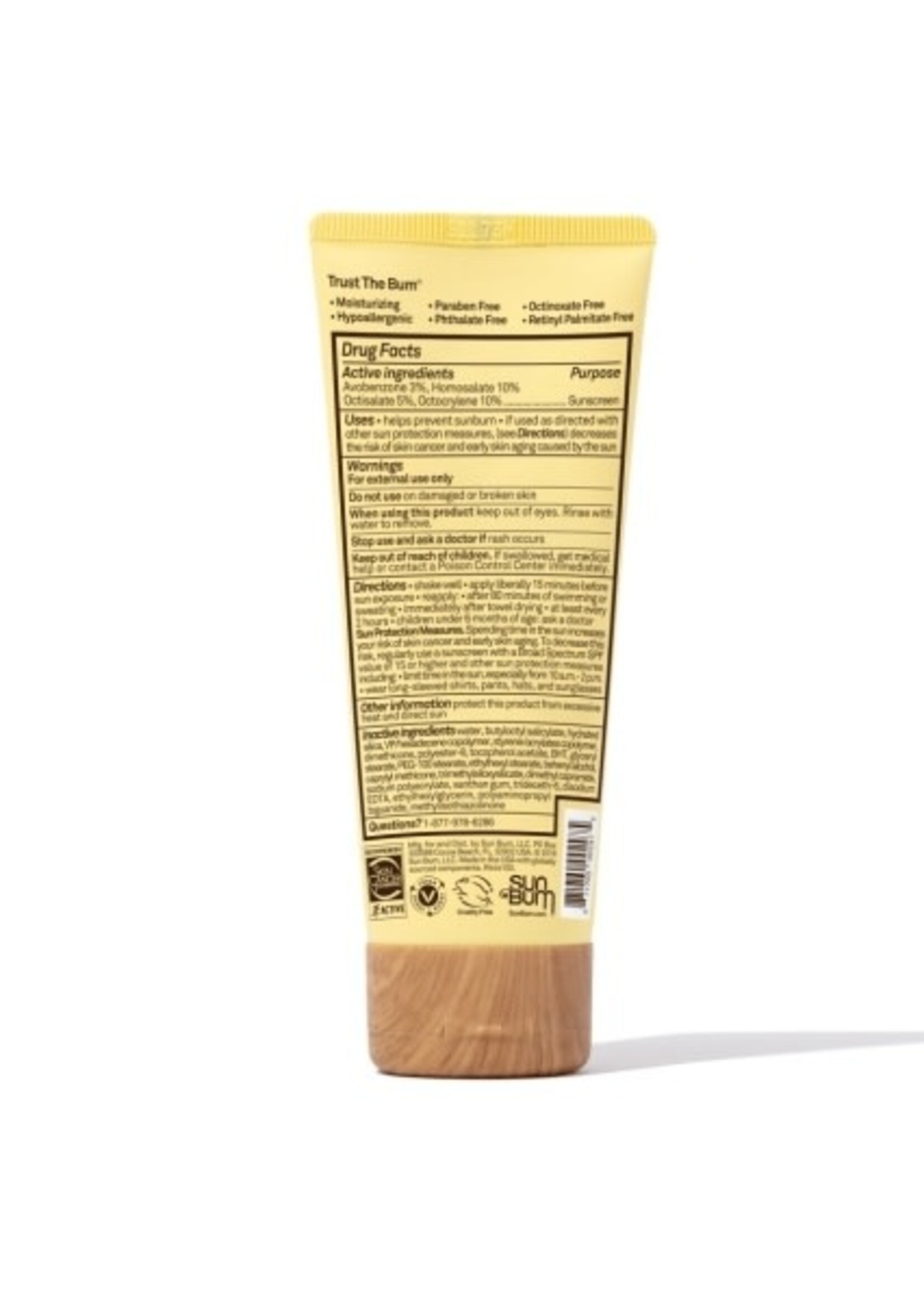 Sun Bum ORIGINAL SPF 50 CLEAR FACE SUNSCREEN LOTION 3 OZ