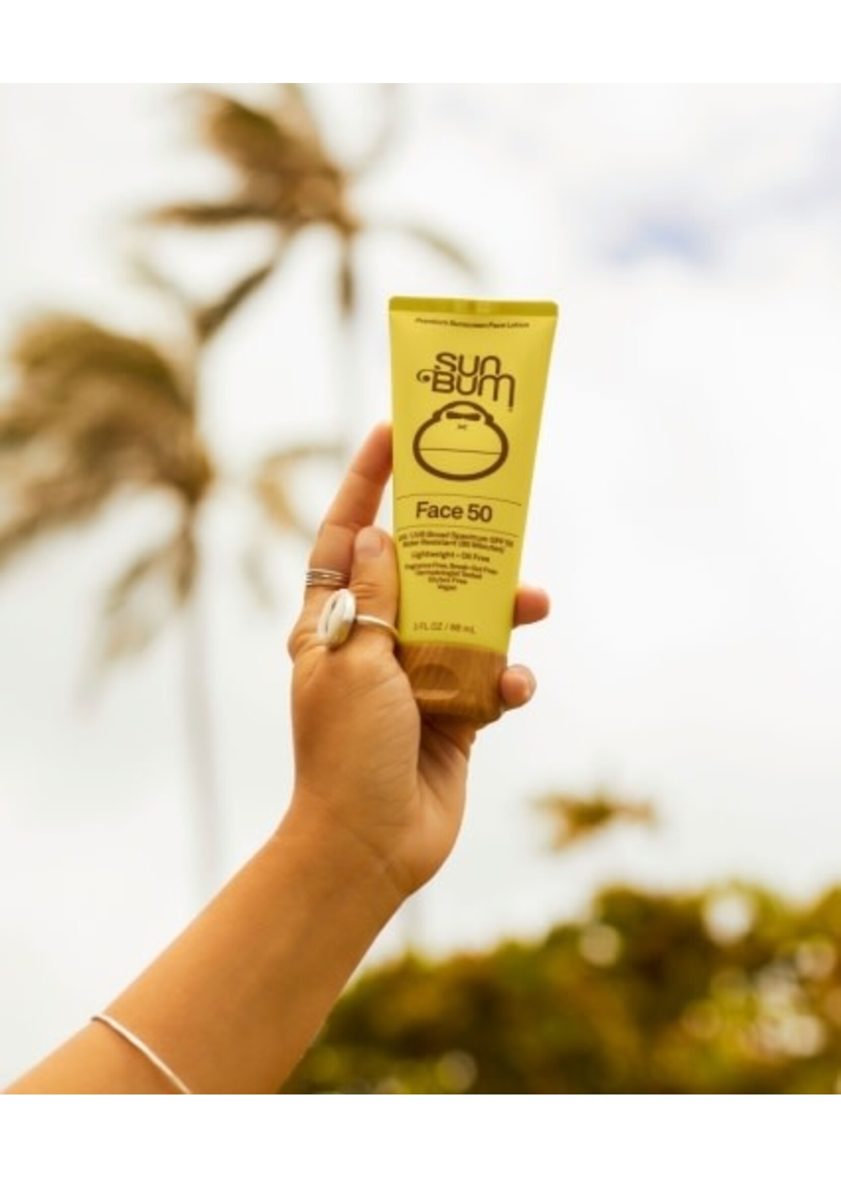 Sun Bum ORIGINAL SPF 50 CLEAR FACE SUNSCREEN LOTION 3 OZ