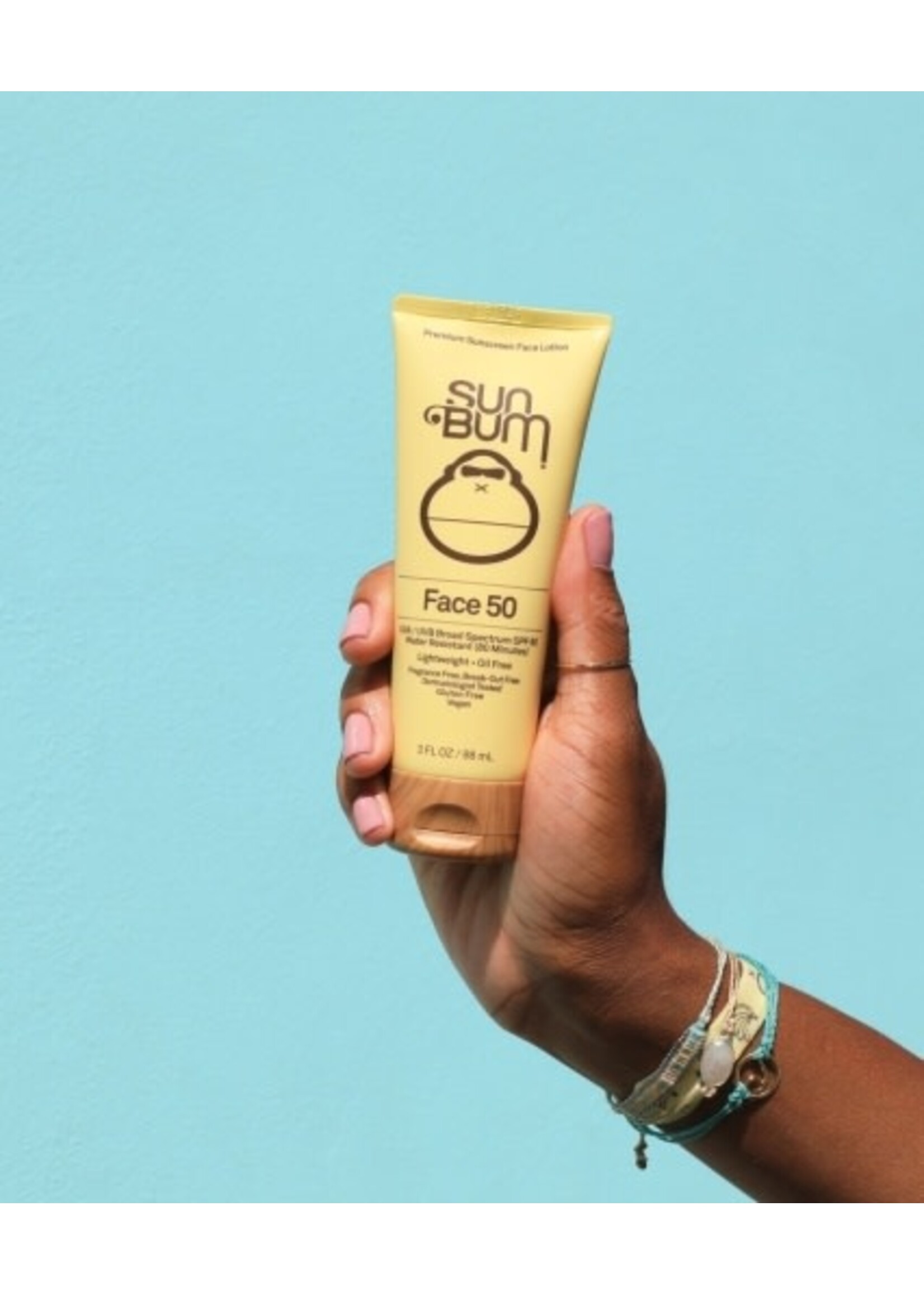 Sun Bum ORIGINAL SPF 50 CLEAR FACE SUNSCREEN LOTION 3 OZ