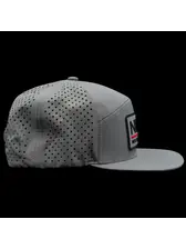 NLBN 7 Panel - Lockup Hat Grey - Estero River Outfitters