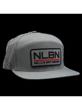 NLBN 7 Panel - Lockup Hat Grey - Estero River Outfitters