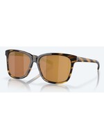 Costa Sunglasses Costa May Tortoise, Gold Mirror 580G