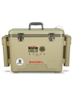 Engel Engel Live Bait 30Qt  AP4 Rechargeable Aerator,  Rod Holders - Tan