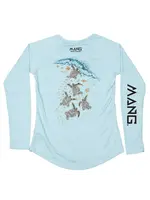 Mang MANG Womens Performance Turtle Crawl: Arctic Blue
