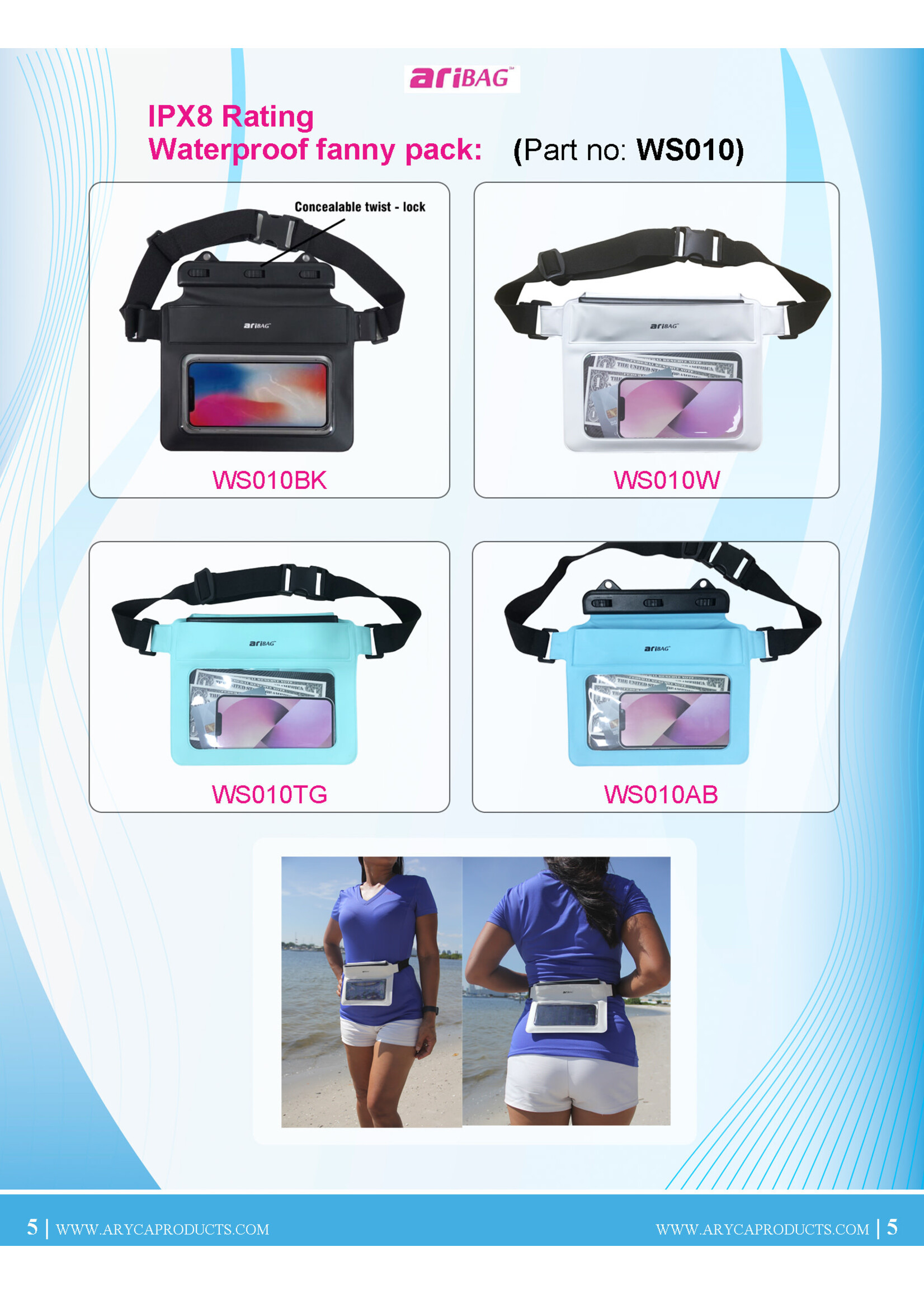 Aryca Waterproof Fanny Pack