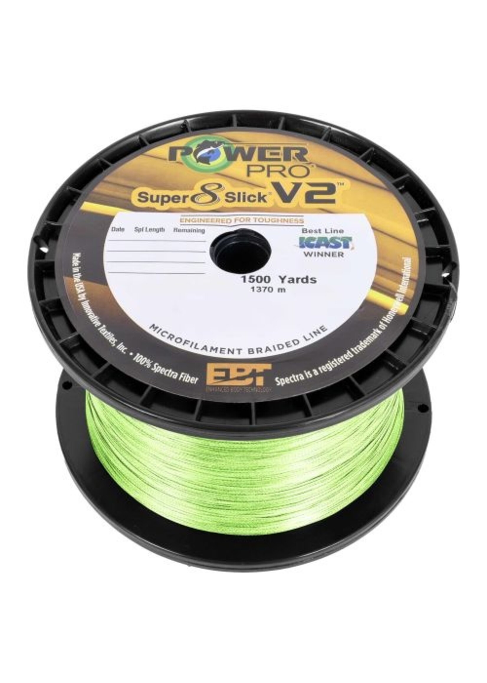 Power Pro Pow SSV2 20lb 1500Yd aqua green