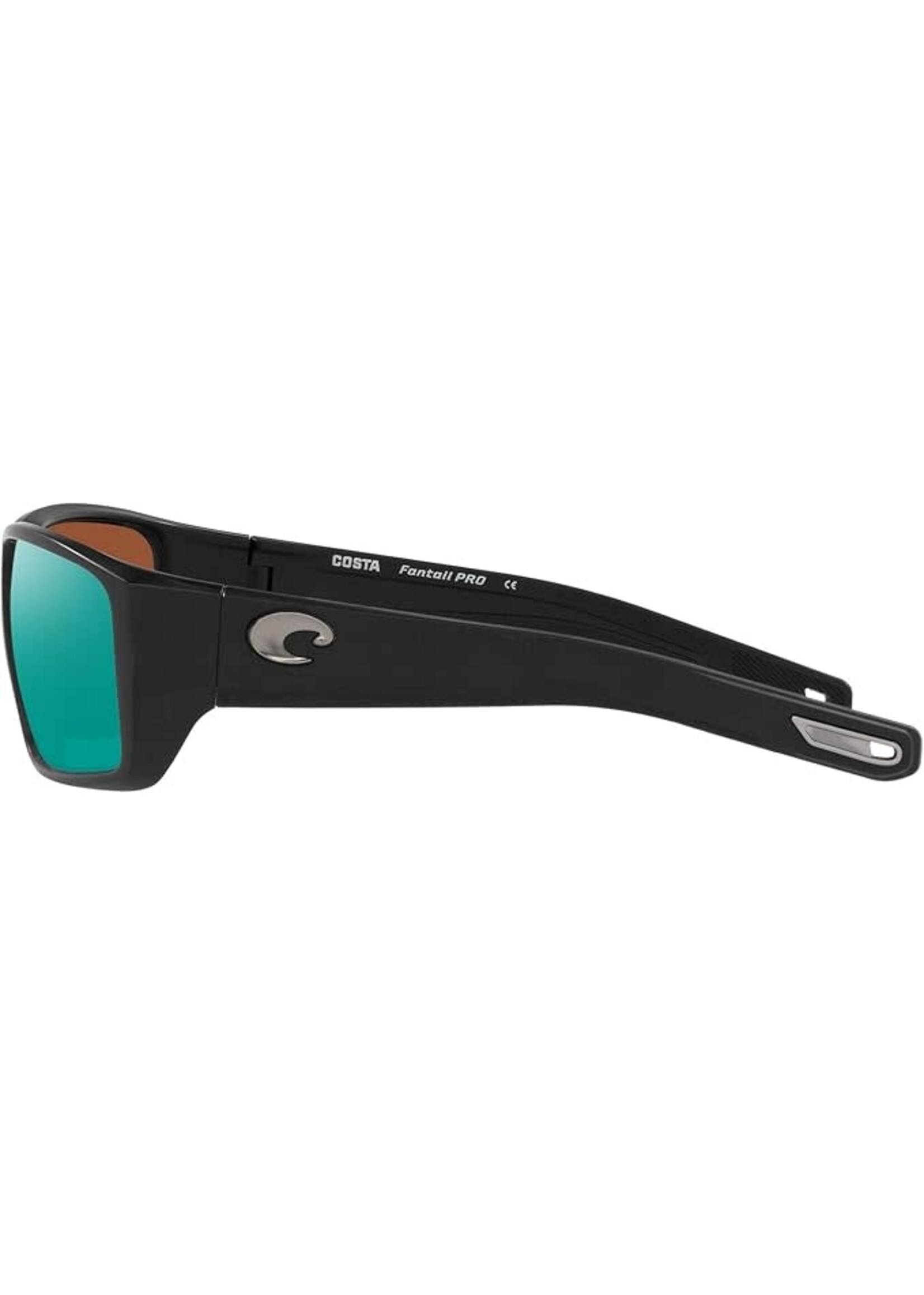 Costa Sunglasses Costa Fantail Pro - Matte Black - Green Mirror 580G