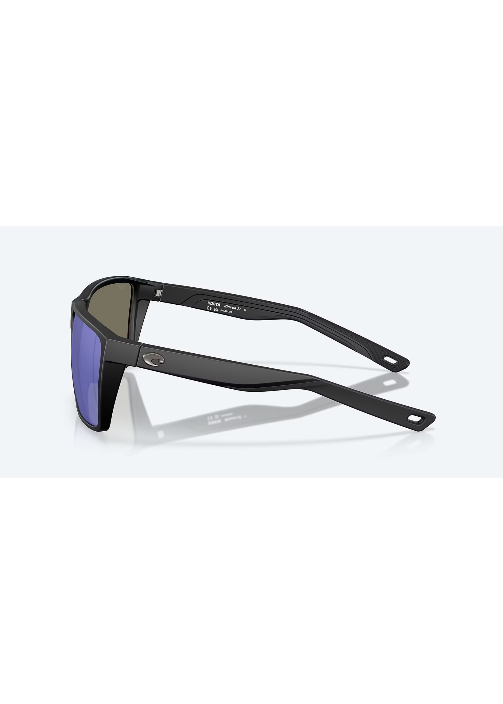Costa Sunglasses Costa Rincon II - Matte Black -  Blue Mirror Lens 580G