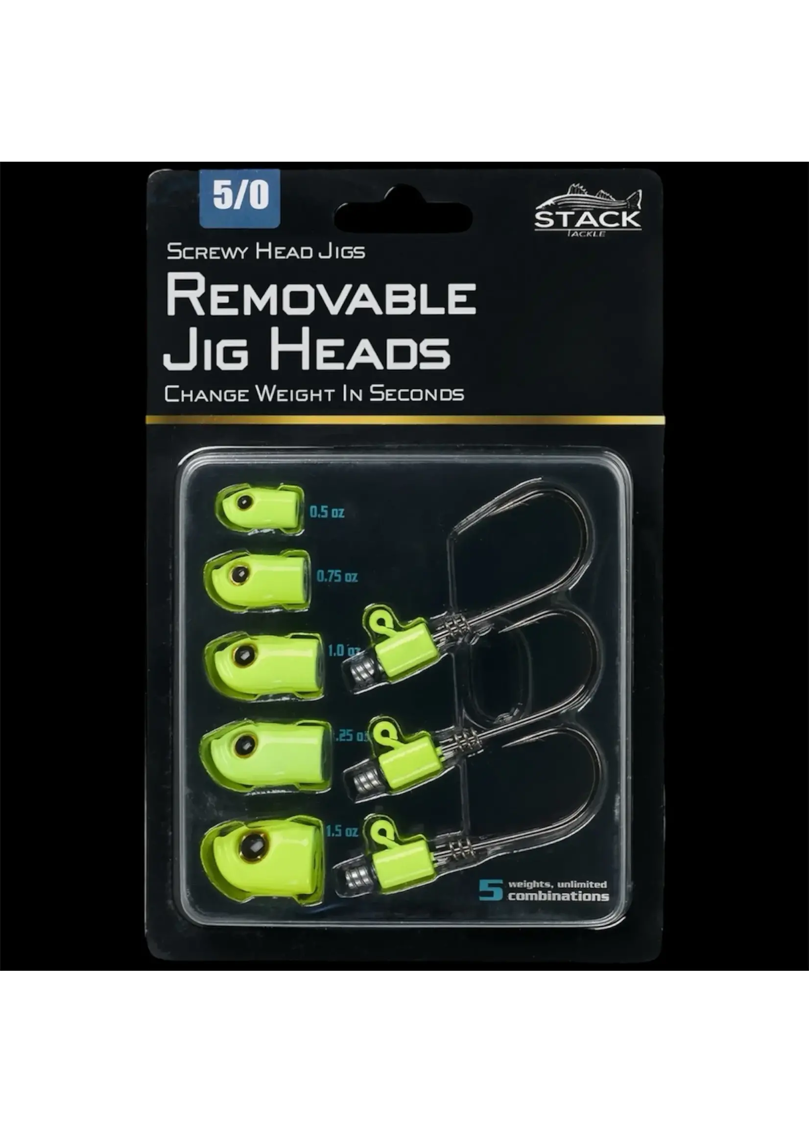 STACK Tackle STACK Jighead Set Chartreuse