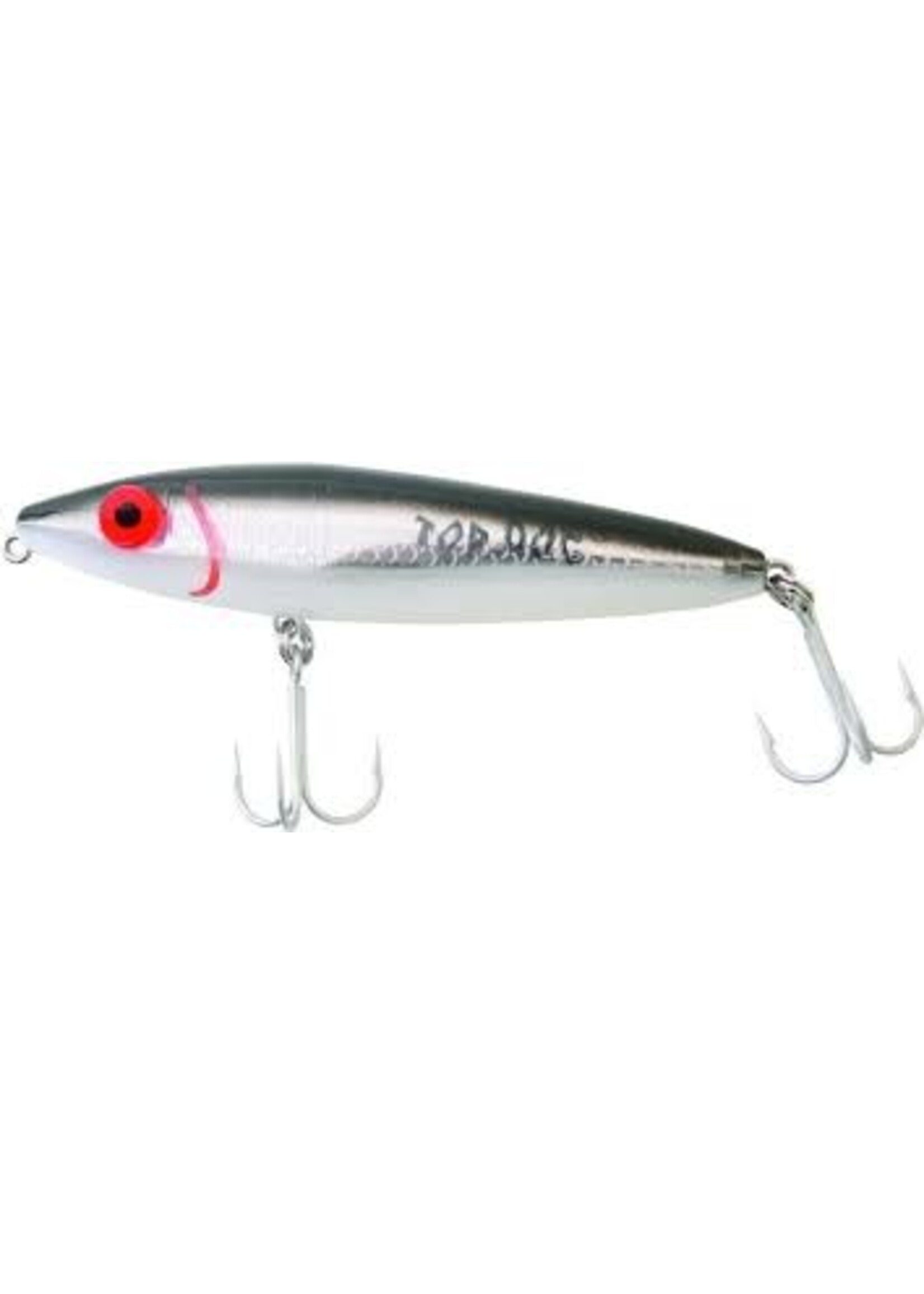 MirrOlure Mirrolure 94MR-21 Top Dog Float Blk/Wht/Sil