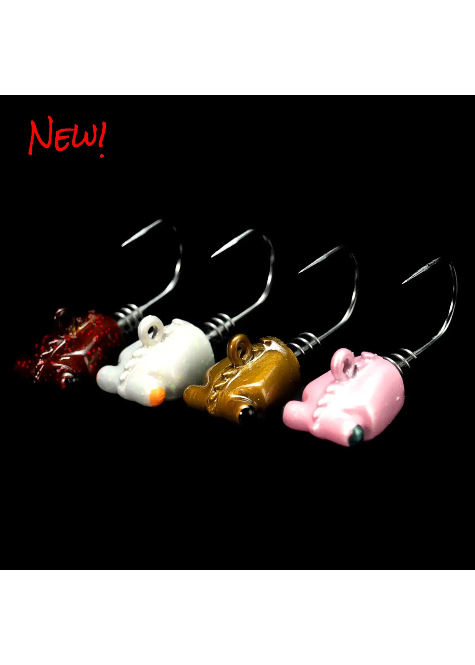 NLBN NLBN 3'' Shrimp Jig Head 1/4 Old Bay