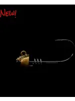 NLBN NLBN 3'' Shrimp Jig Head 1/4  Amber Alert