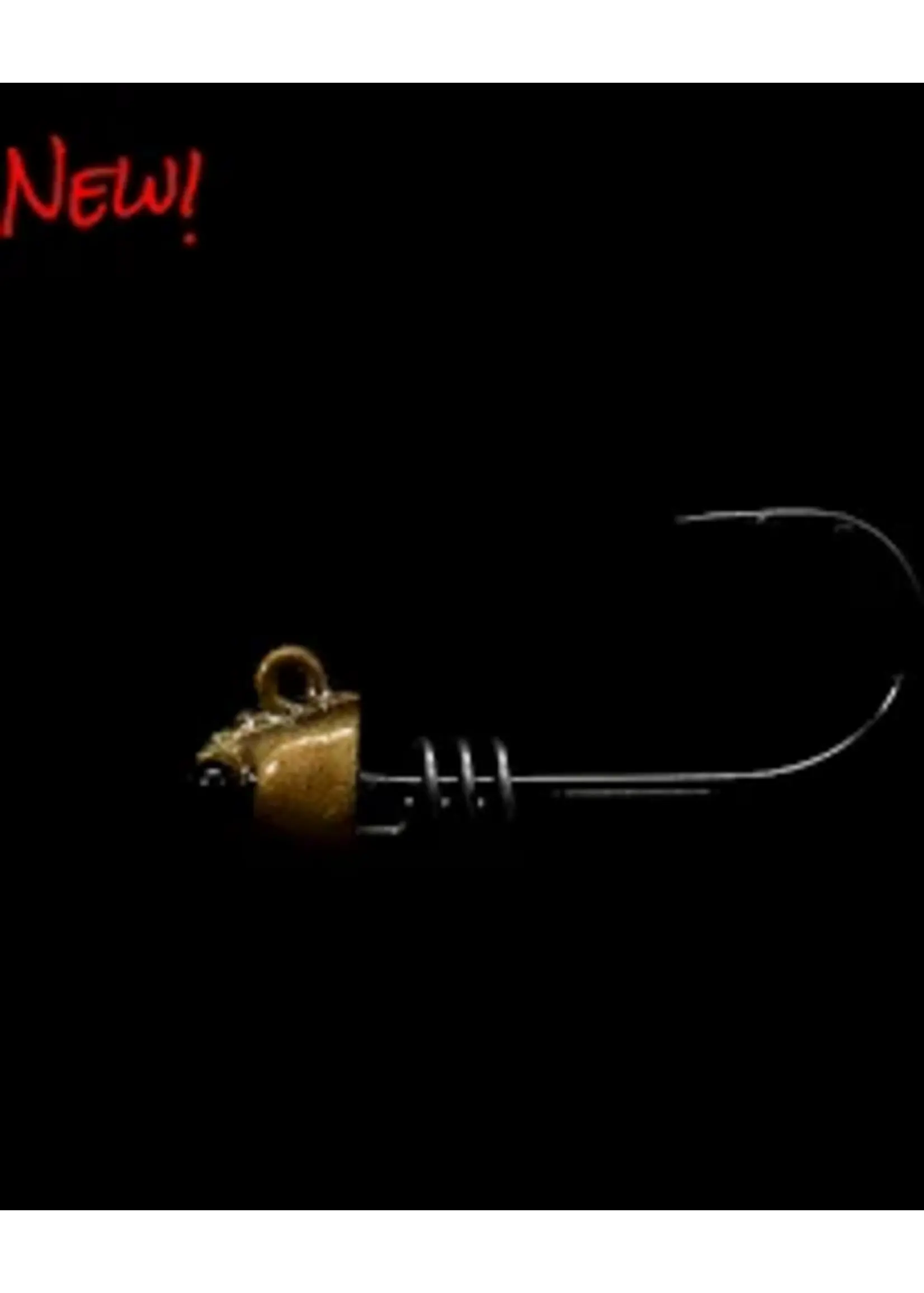 NLBN NLBN 3'' Shrimp Jig Head 1/4  Amber Alert