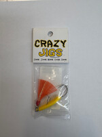 TKLCRFT CRAZY JIGS 3/8oz YEL W/Teaser