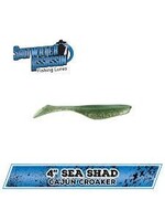 Bass Assassin Sea Shad 4" Pumpkinseed/ Char 10pack
