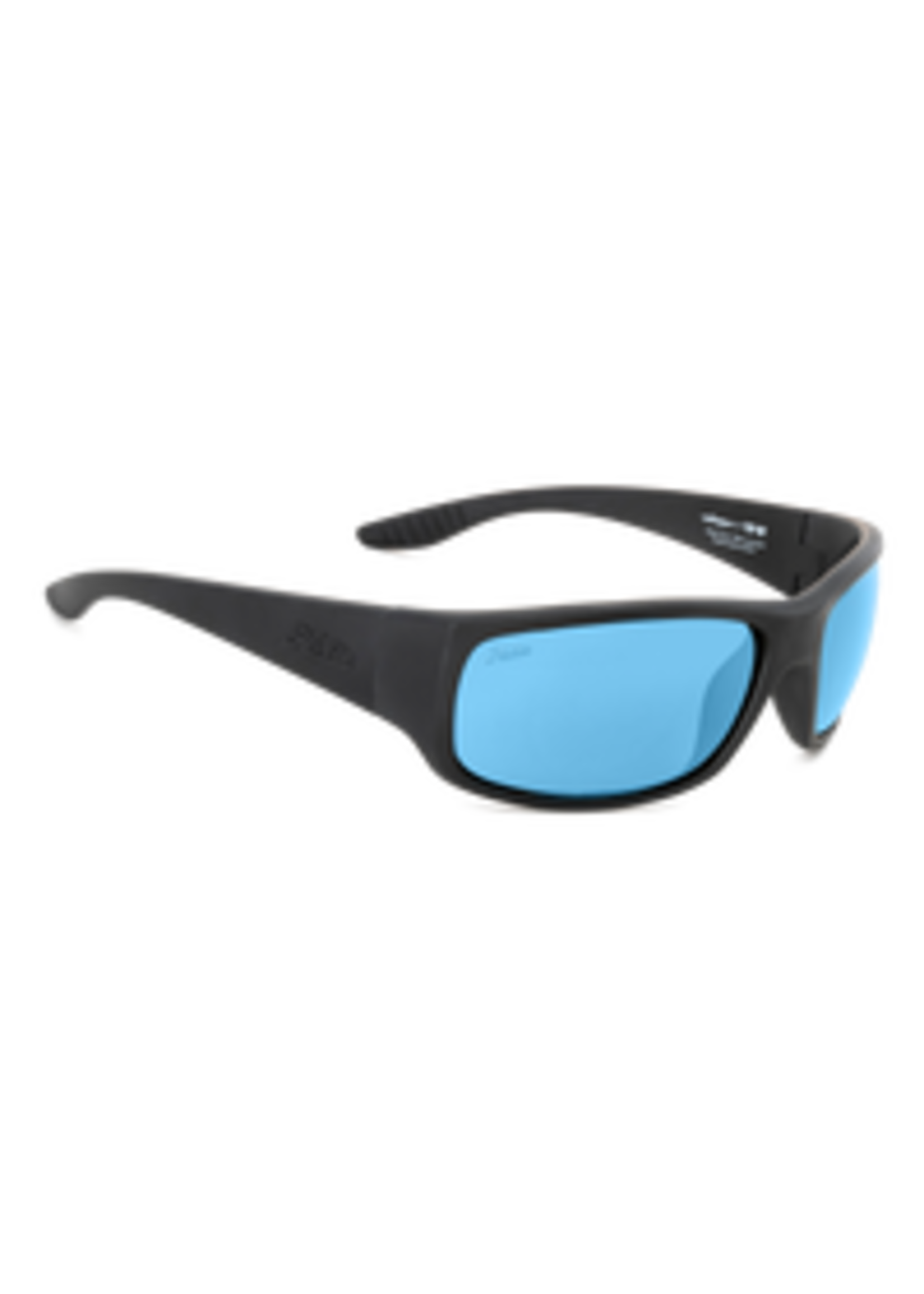 Hobie Eyewear Hull Float : Black Satin Frame / Grey w/ Cobalt Mirror Polarized / Bio-Nylon Lense