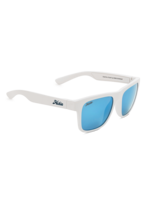 Hobie Cat COASTAL FLOAT SATIN WHITE FRAME / GREY W/ COBALT MIRROR POLARIZED NYLON LENS