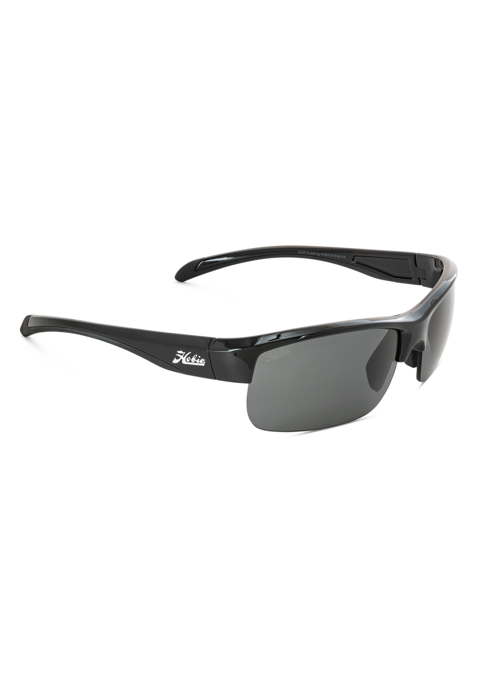 Hobie Eyewear EDDY FLOAT SHINY BLACK FRAME / GREY POLARIZED PC LENS