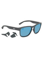 Hobie Eyewear MONARCH SATIN METALLIC GREY / GREY / COBALT MIRROR POLARIZED PC LENS