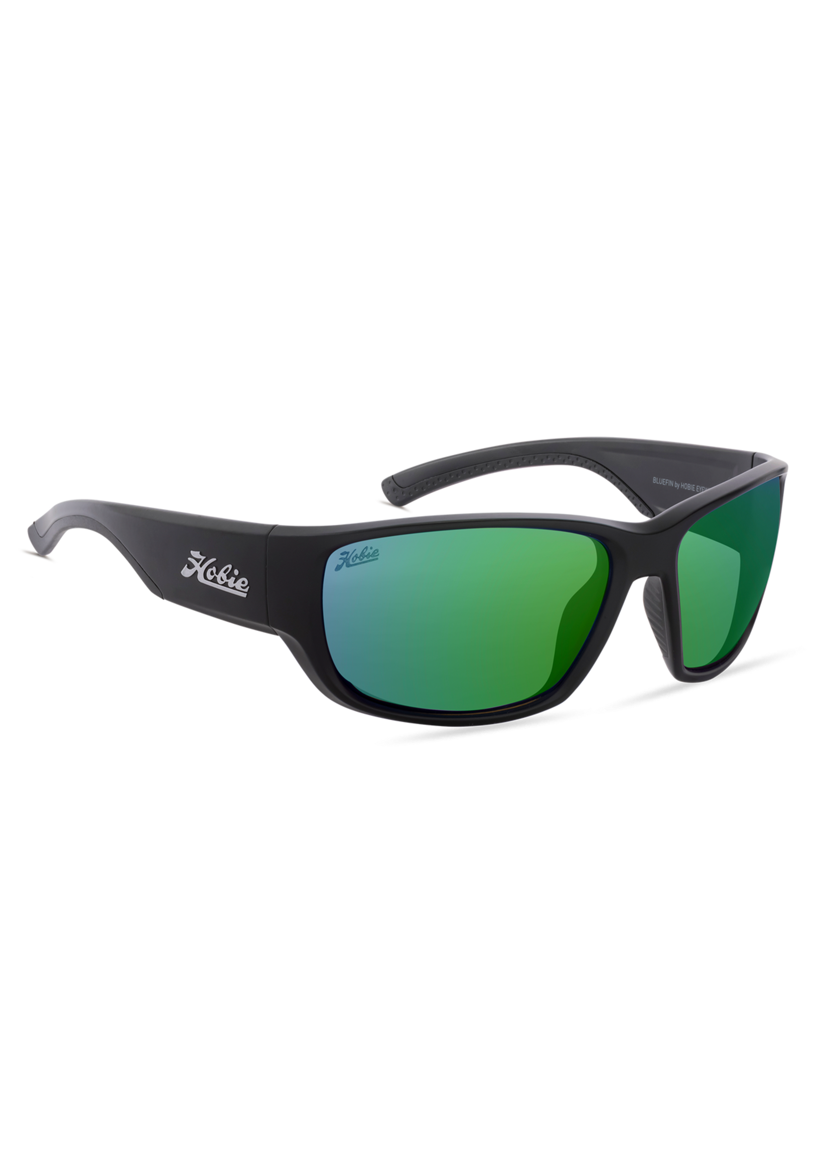 Hobie Eyewear BLUEFIN SATIN BLACK / COPPER W/ SEA GREEN MIRROR POLARIZED LENS