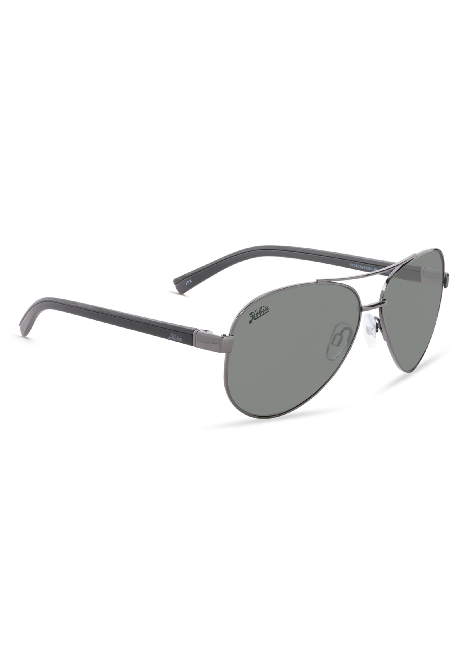 Hobie Eyewear BROAD SHINY GUNMETAL FRAME / GREY POLARIZED PC LENS