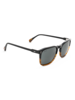 Hobie Eyewear CORTEZ SHINY BLACK / WOOD GRAIN FADE FRAME / GREY POLARIZED PC LENS