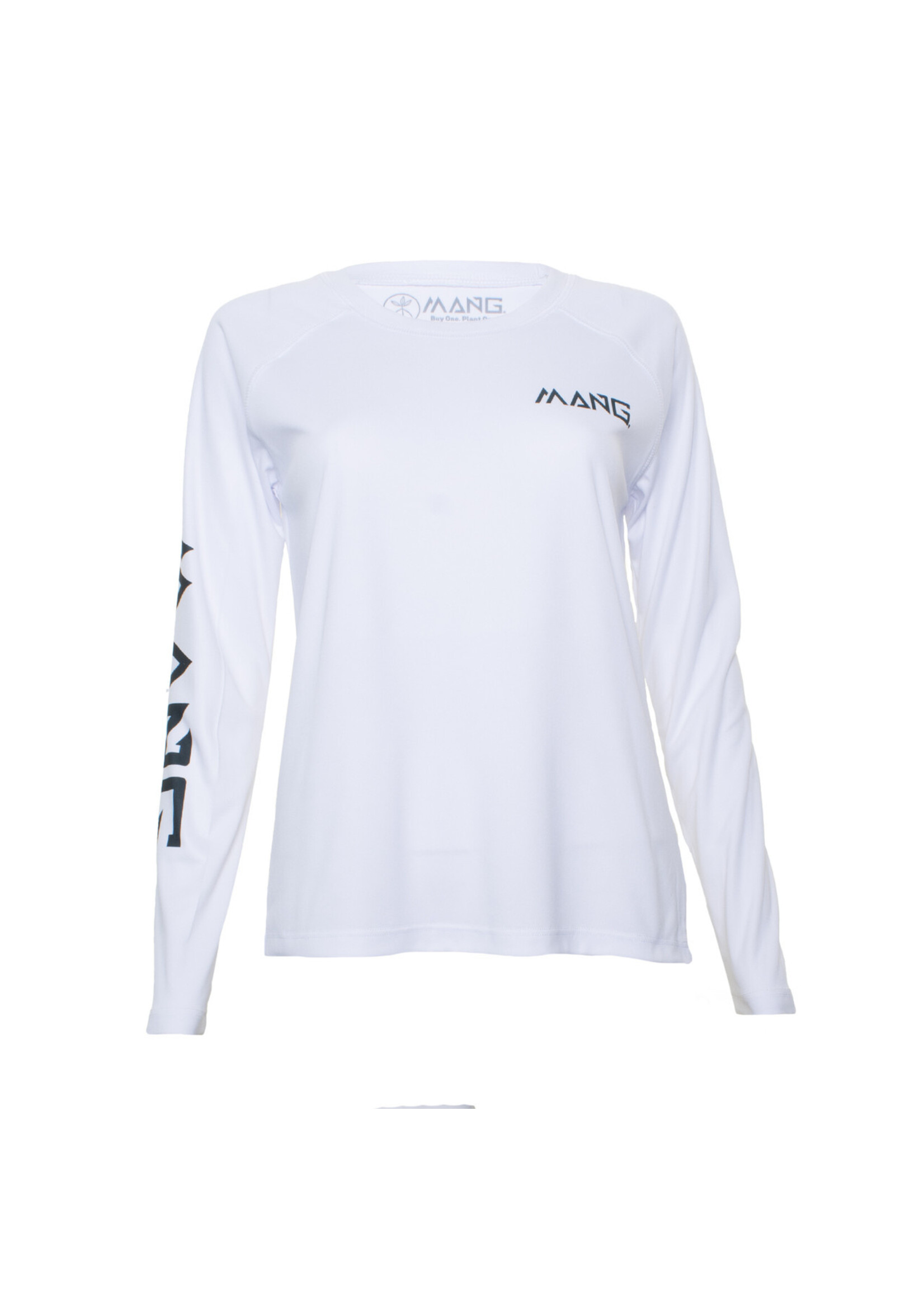 Mang MANG Women's Performance Shirt LS: Turtle Crawl  White