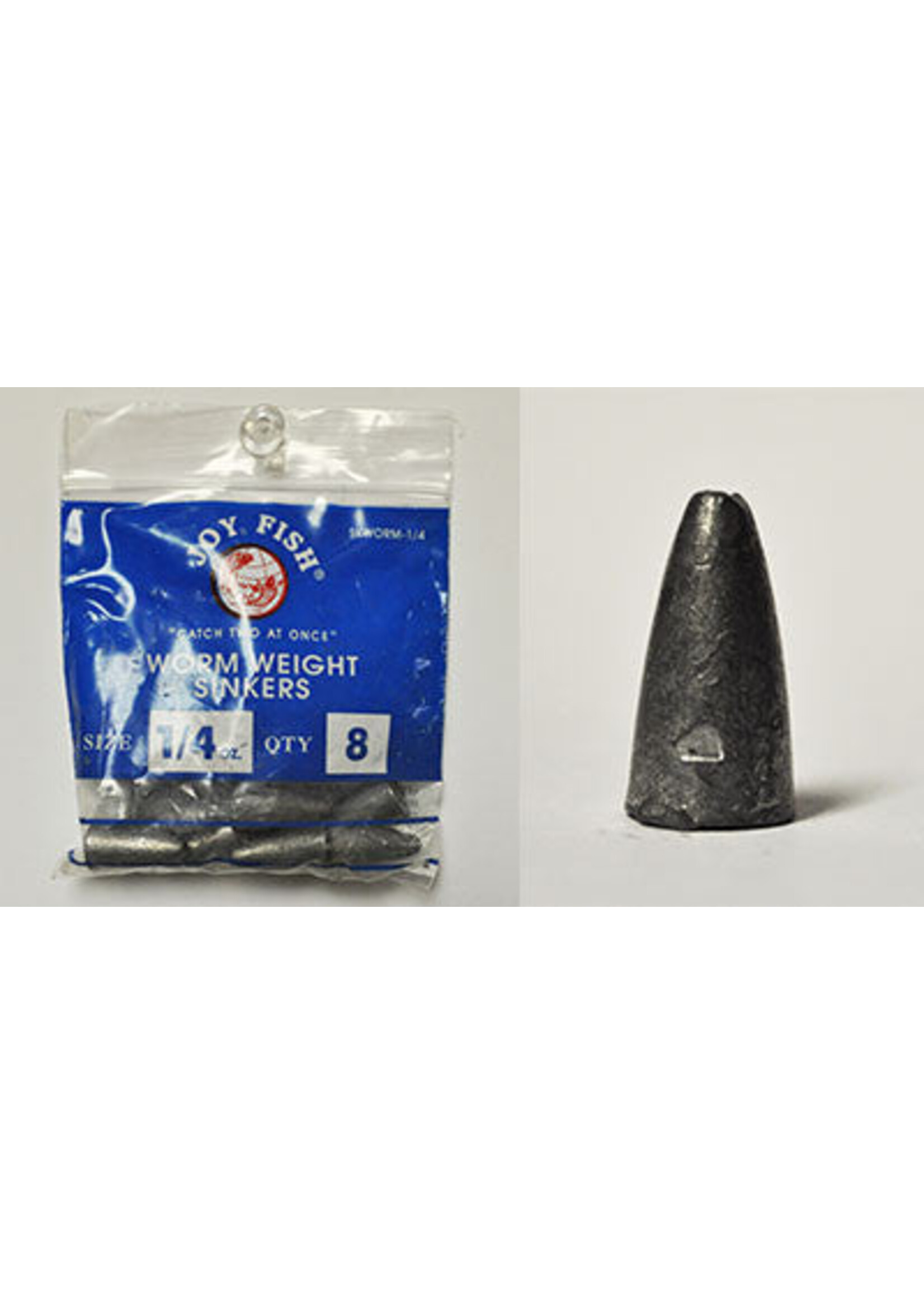 Lee Fisher Lee Worm Lead Sinkers 1/4oz 8pck
