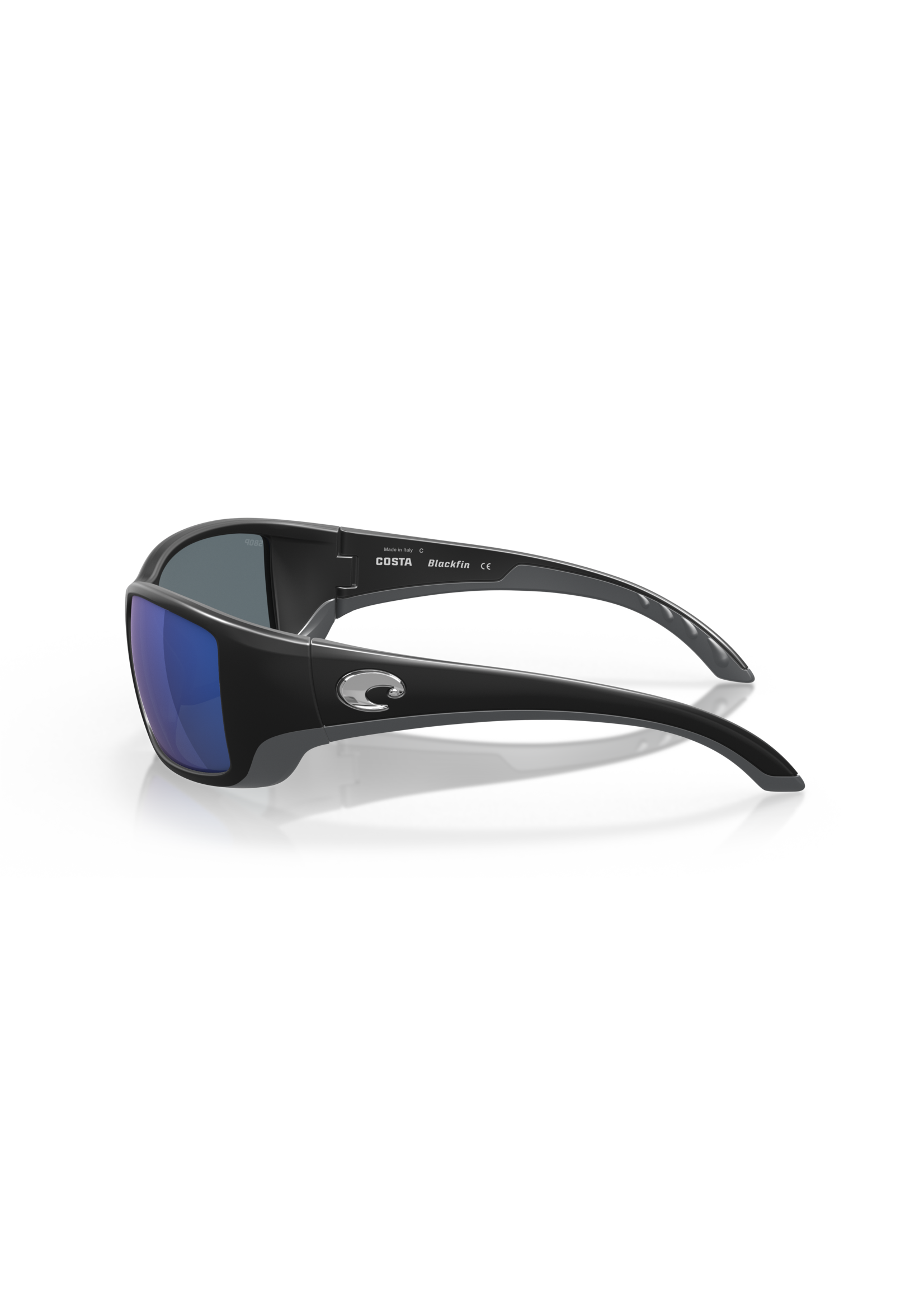 Costa Sunglasses Costa BlackFin Matte Black Blue Mirror Lens 580P