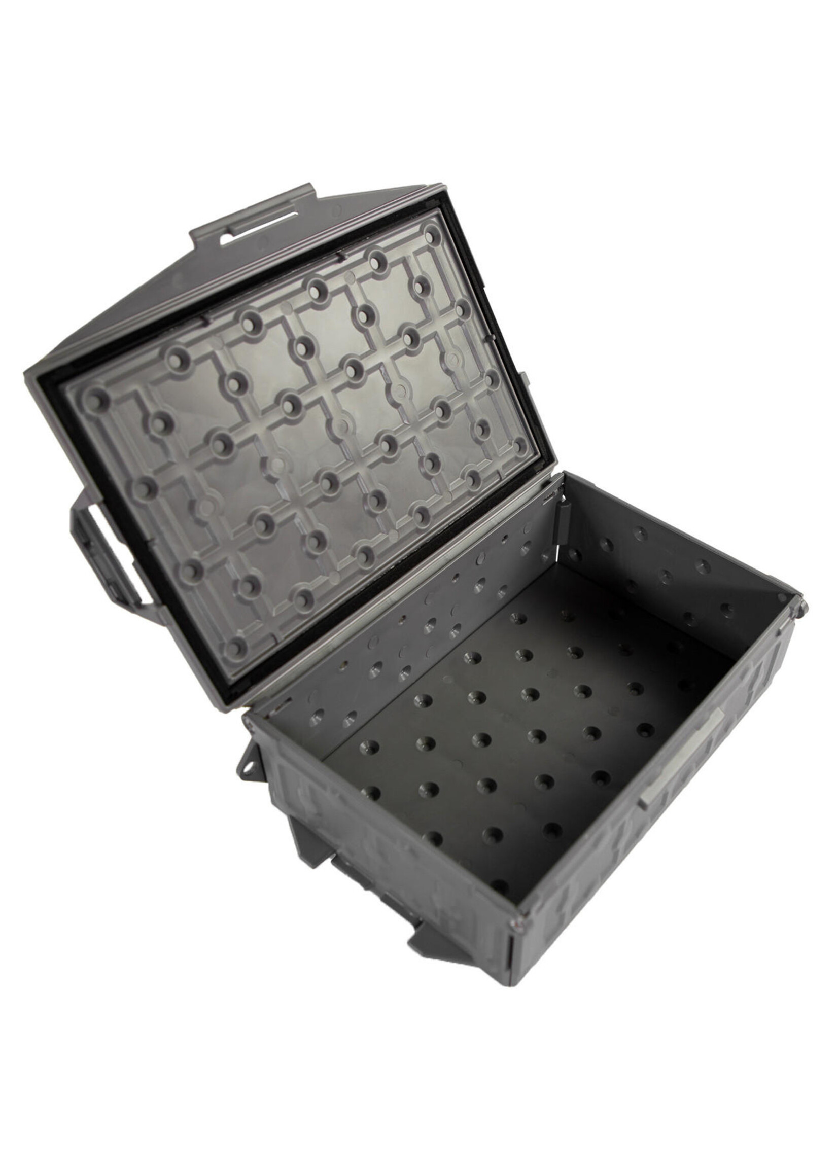 YakAttack LLC TracPak Stackable Storage Box Battleship Grey  SSO-1003-BG