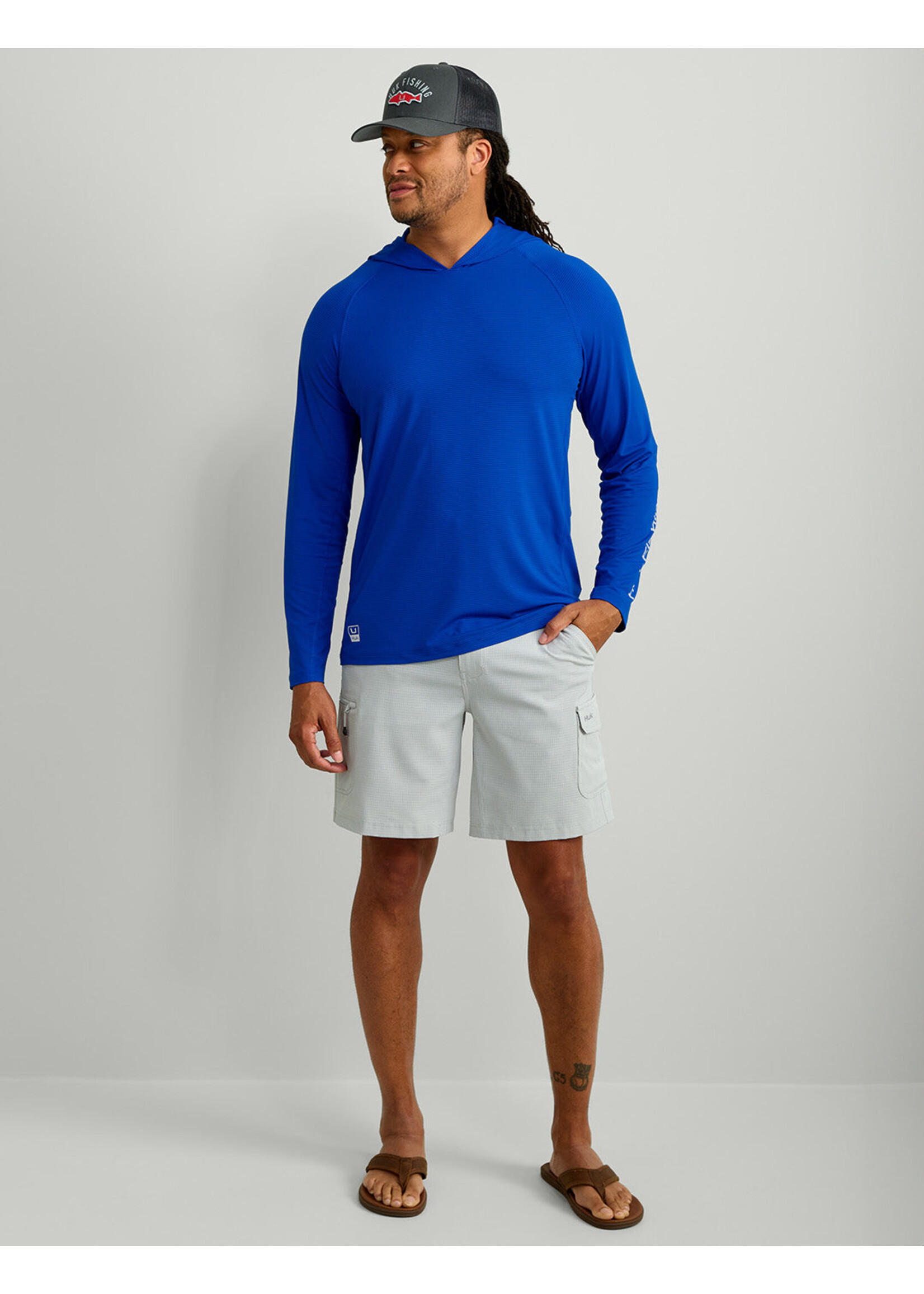 Huk HUK A1A Hoodie  Performance Ocean Blue