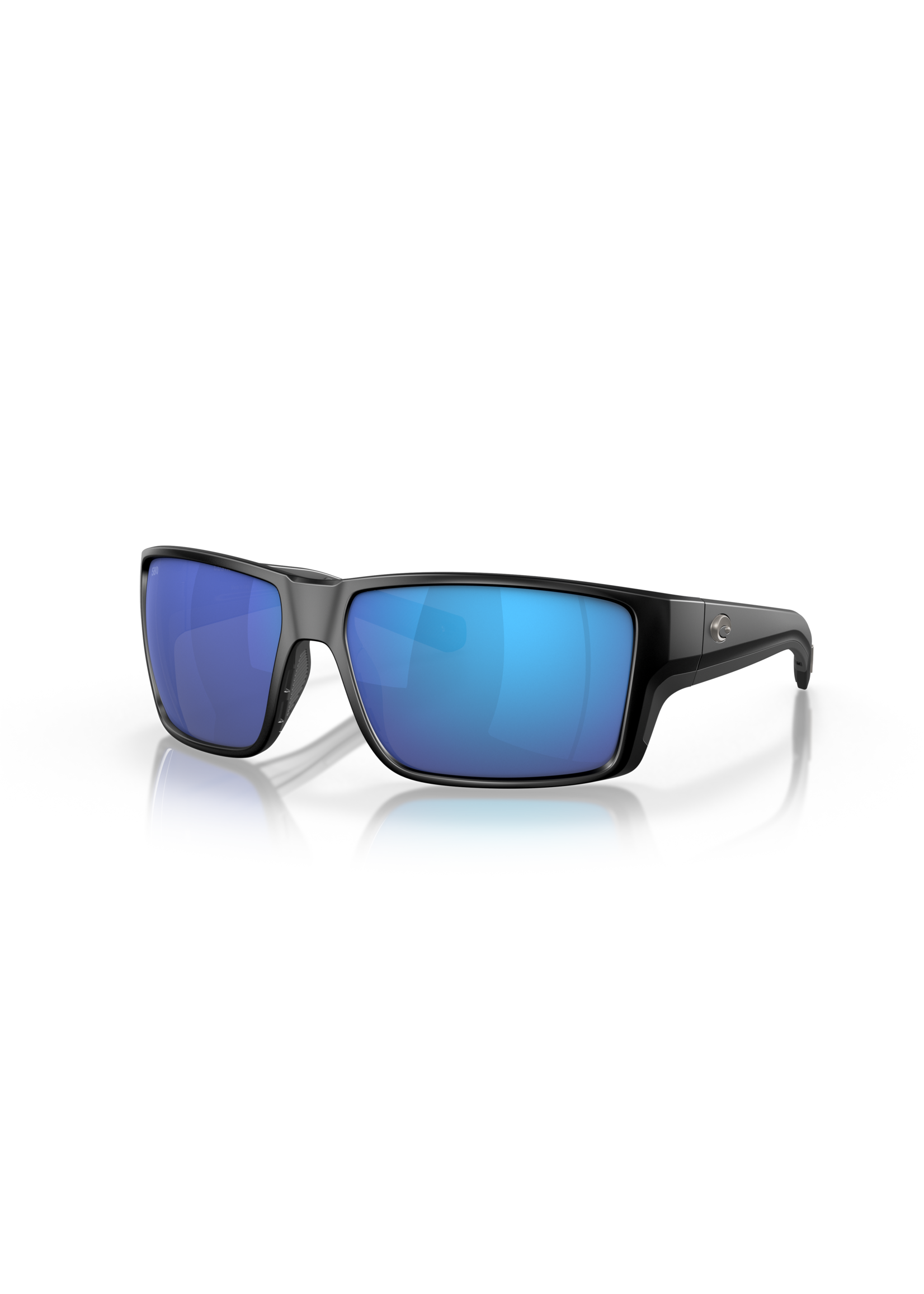 Costa Sunglasses REEFTON PRO MATTE BLACK W/ BLUE MIRROR 580G