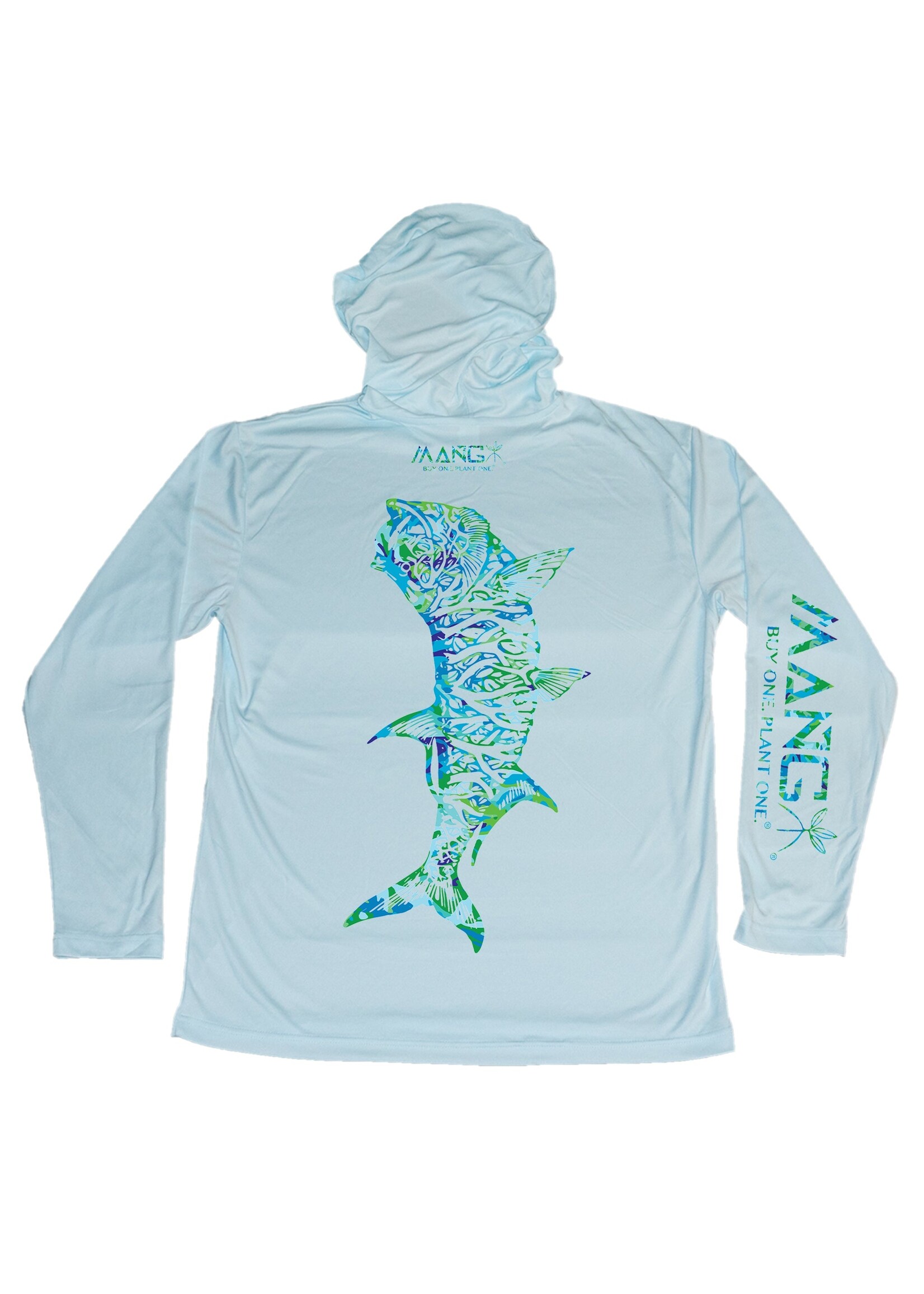 Mang Performance L/S Hoodie: Tarpon L/S Shirt Artic Blue