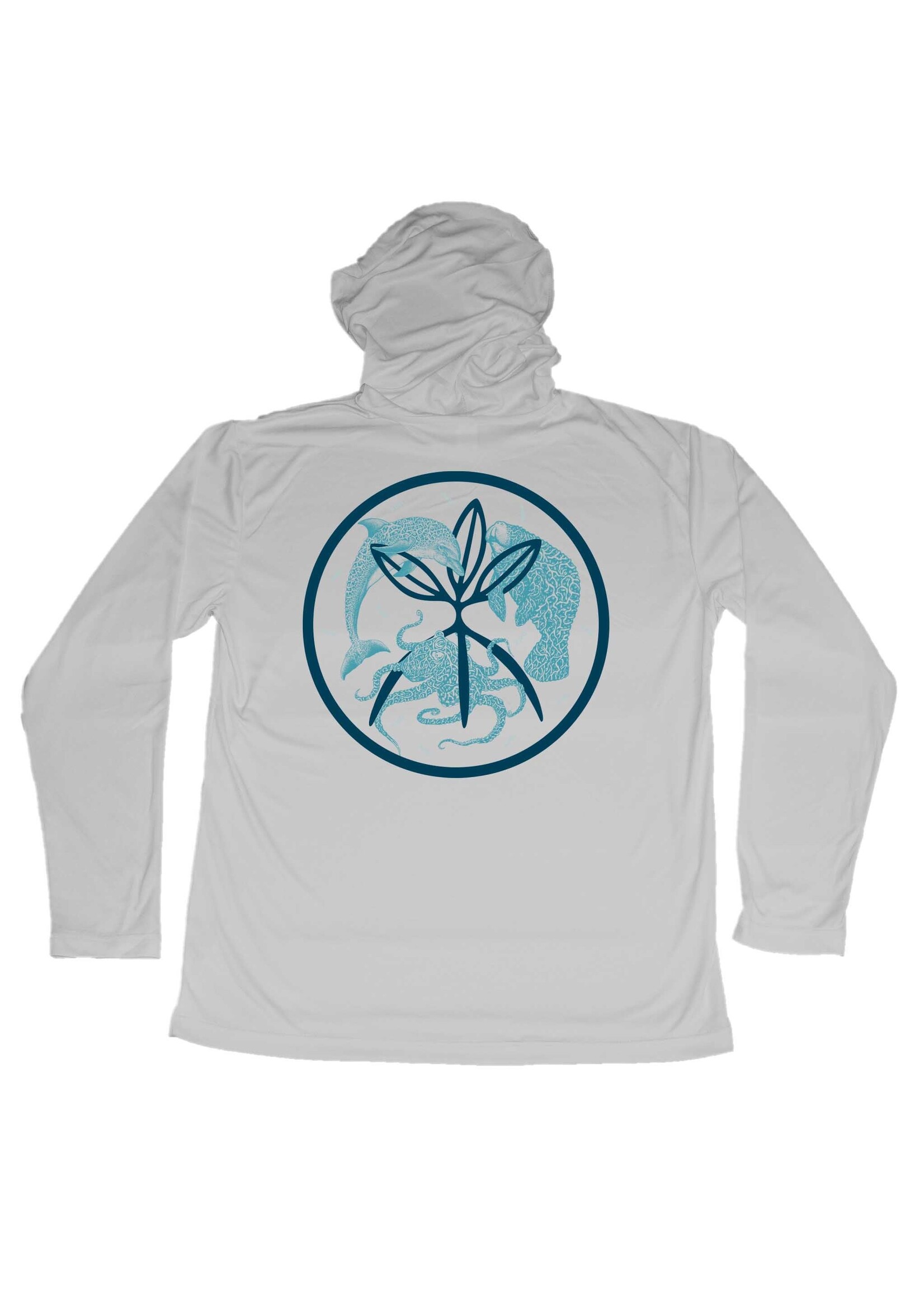 Mang Performance L/S Hoodie Tri-Leaf SLAM Pearl Gray