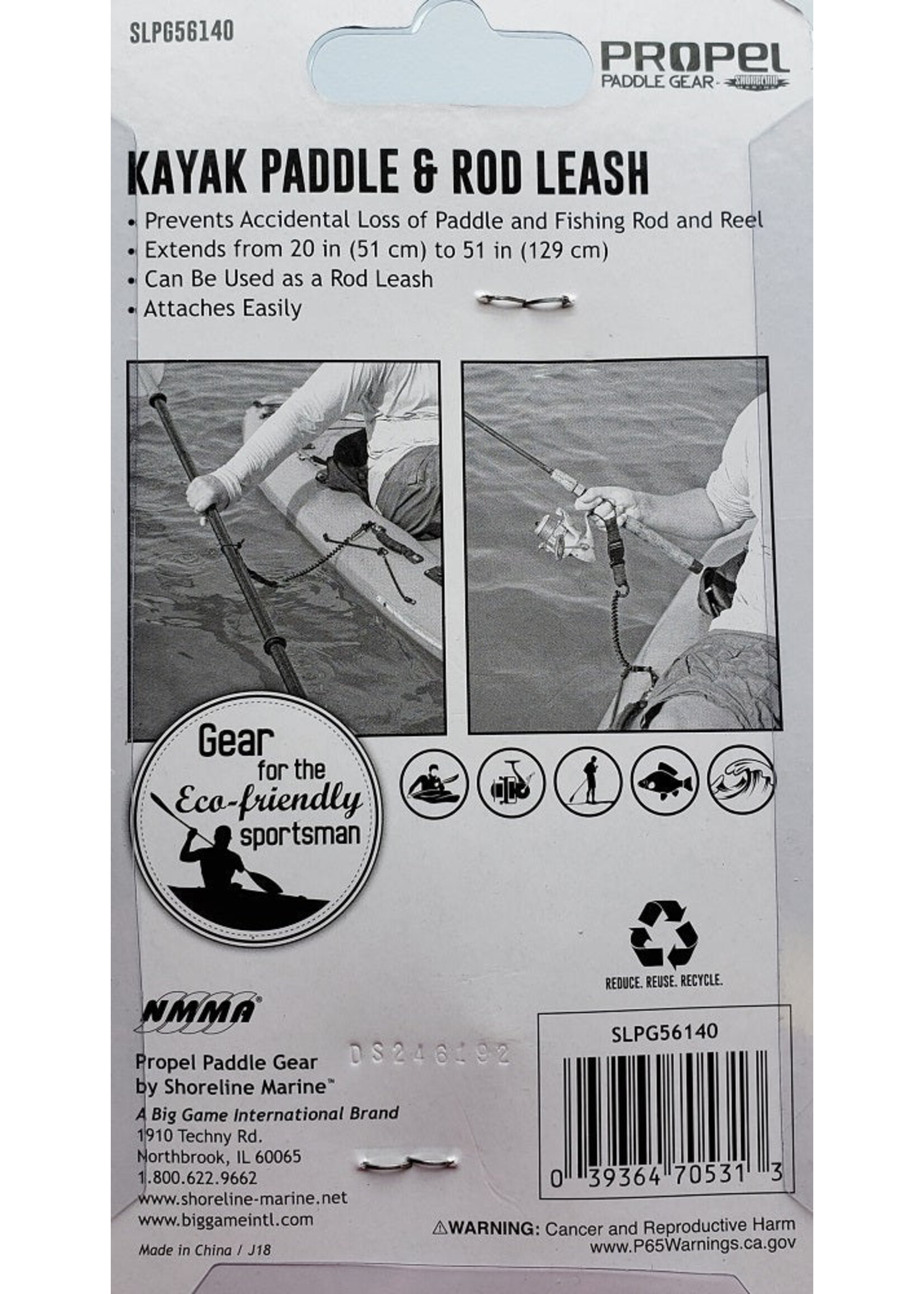 Propel Paddle SLPG56140 Paddle & Rod Leash