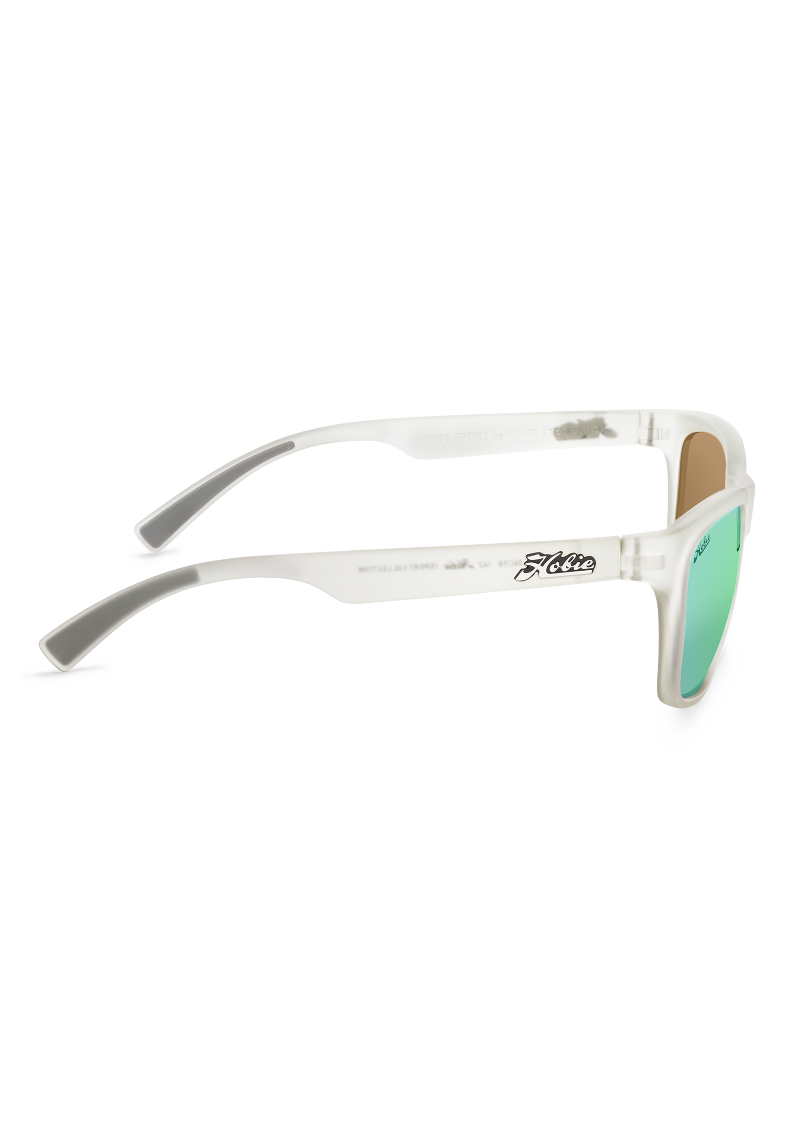 Hobie Eyewear WOODY SPORT SATIN BLACK FRAME / GREY POLARIZED PC LENS
