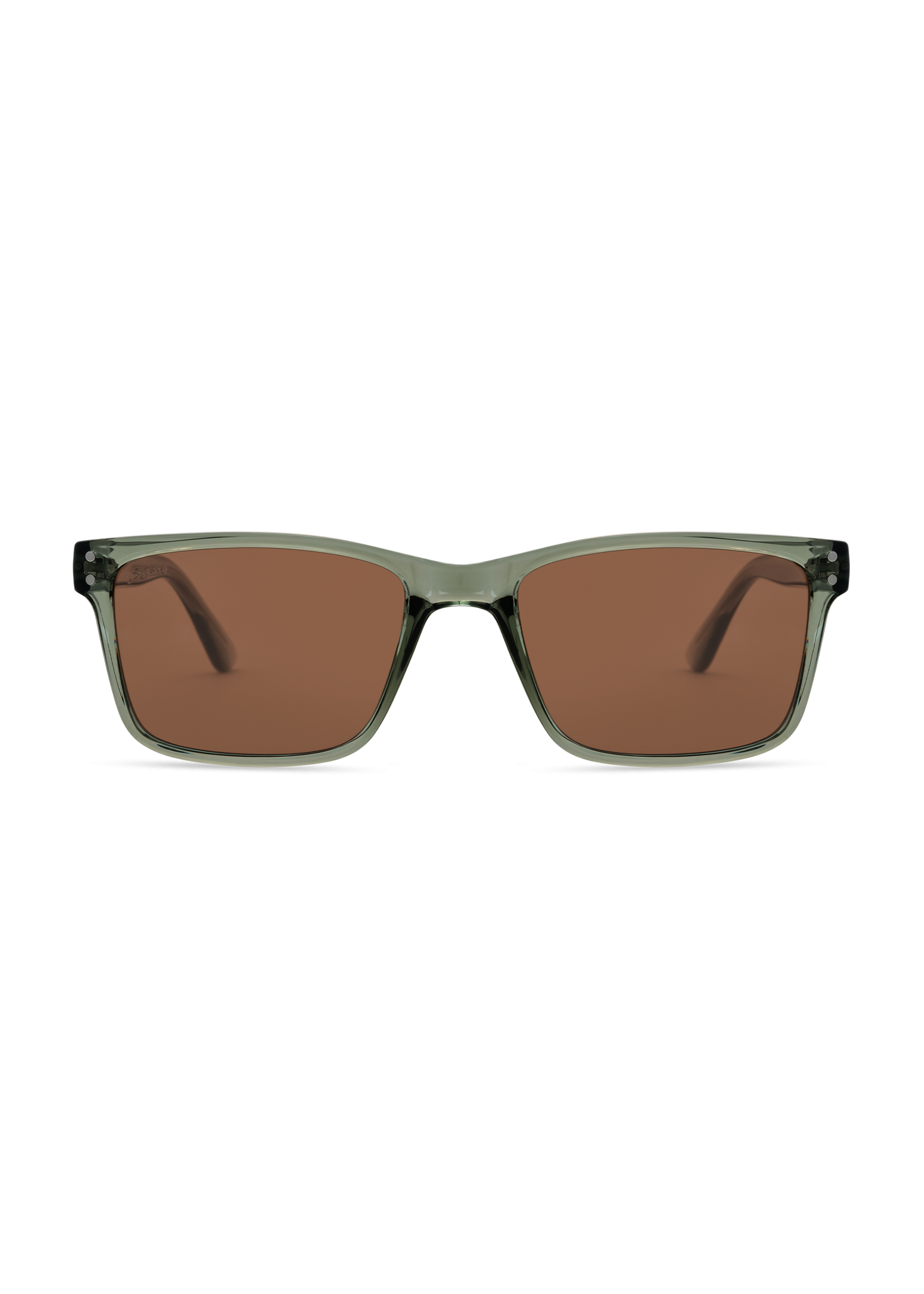 Hobie Eyewear FLATS SHINY CRYSTAL CLEAR FRAME / TORT TEMPLES / GREY POLARIZED PC LENS