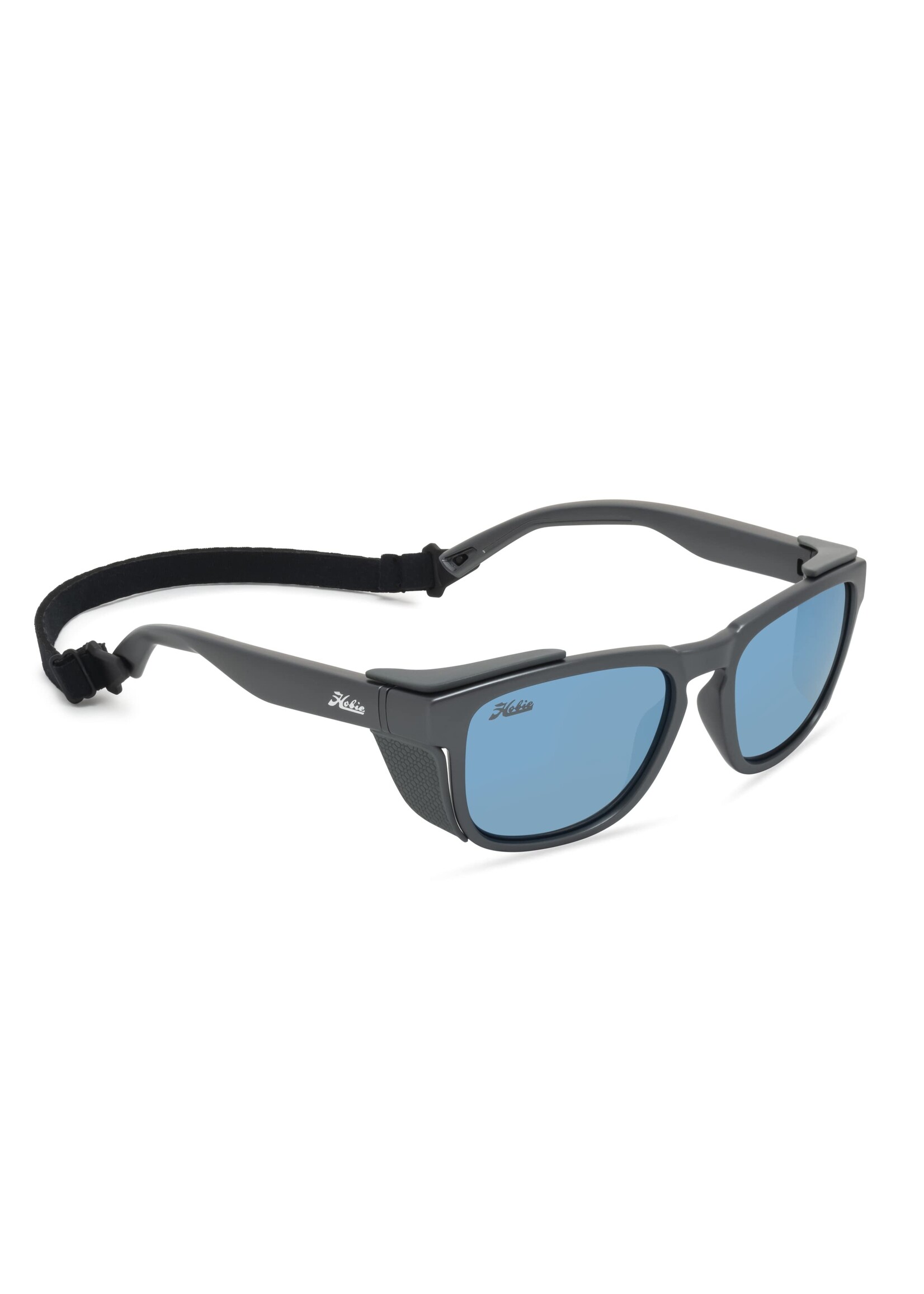 Hobie Eyewear MONARCH SATIN METALLIC GREY / GREY / COBALT MIRROR POLARIZED PC LENS