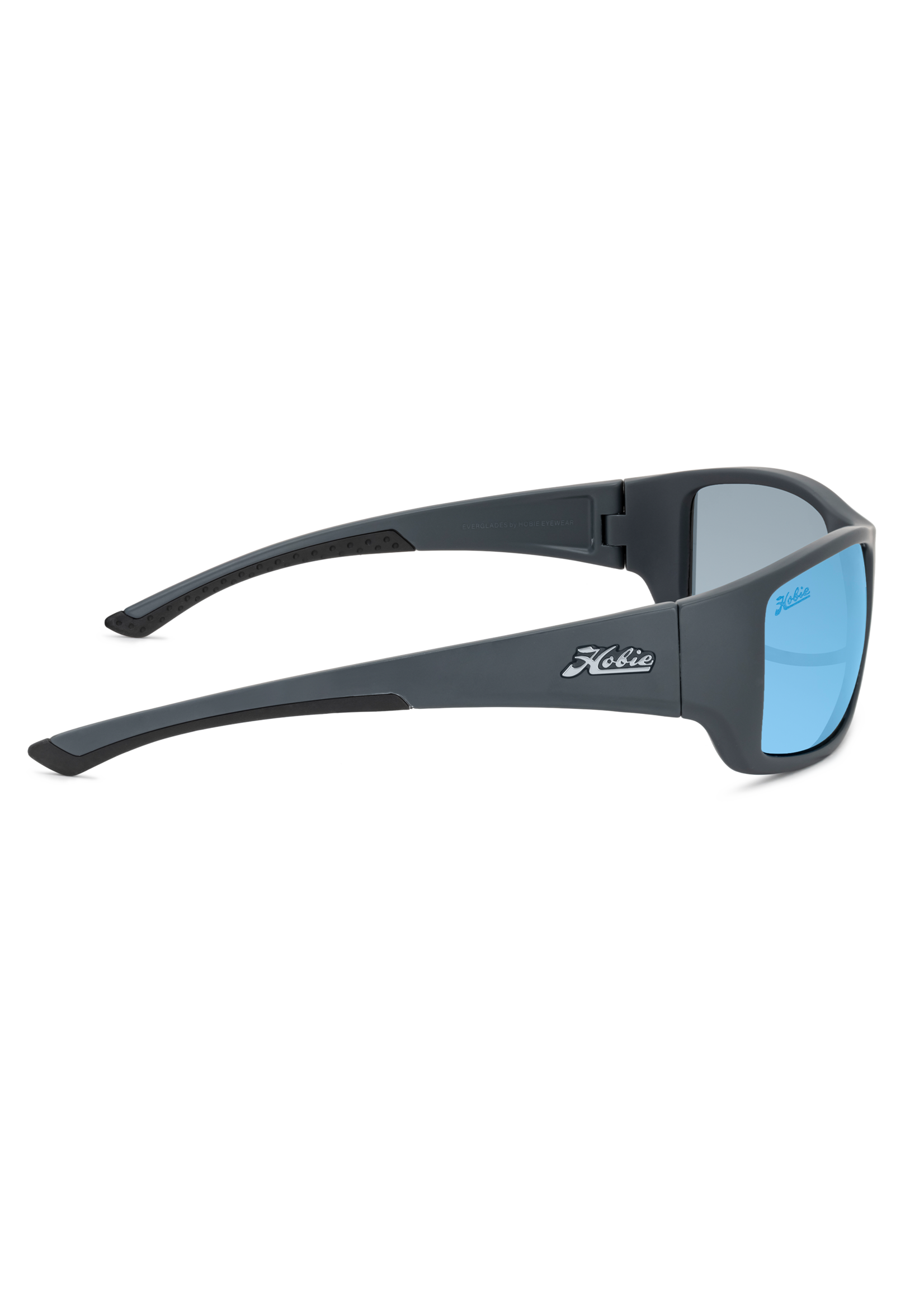 Hobie Eyewear EVERGLADES FLOAT SATIN GREY FRAME / GREY W/ COBALT MIRROR POLARIZED NYLON LENS