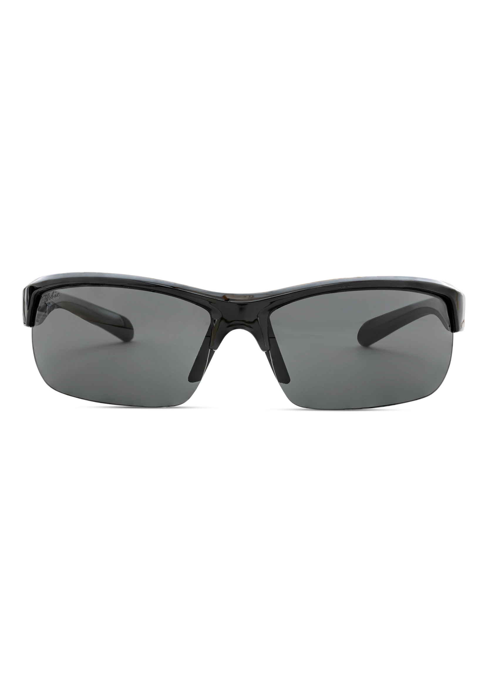 Hobie Eyewear EDDY FLOAT SHINY BLACK FRAME / GREY W/ COBALT MIRROR POLARIZED PC LENS
