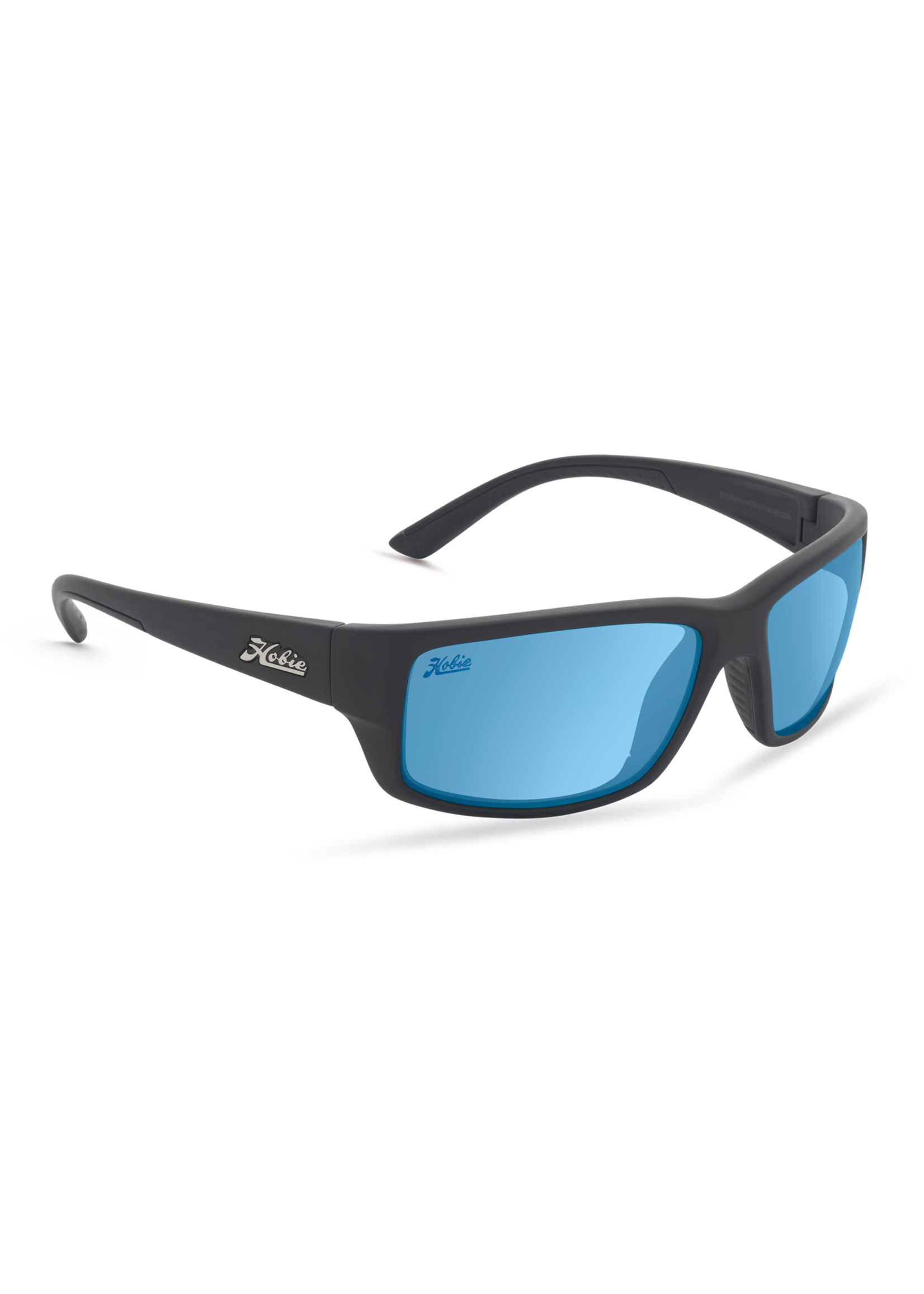 Hobie Cat SNOOK FLOAT SATIN BLACK FRAME / GREY W/ COBALT MIRROR POLARIZED NYLON LENS