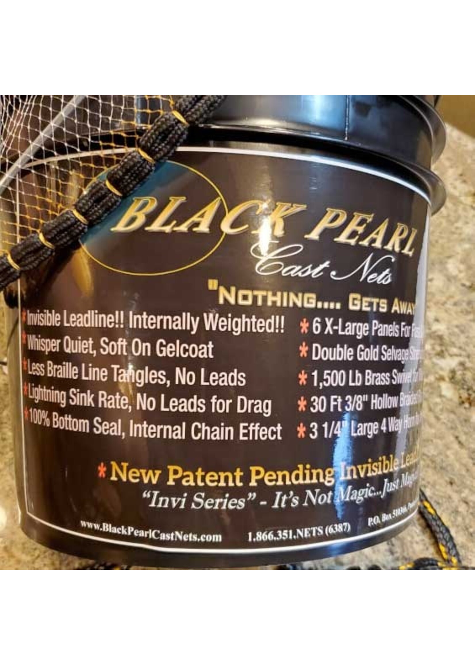 Black Pearl Black Pearl CG-XTS Invi Series 10 Ft 1/4", 1.6 Lb