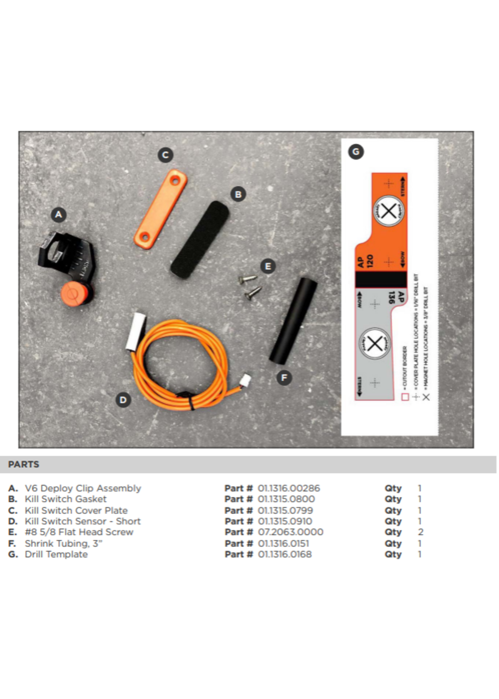 Old Town Auto Pilot Deploy Kit - Kill Switch