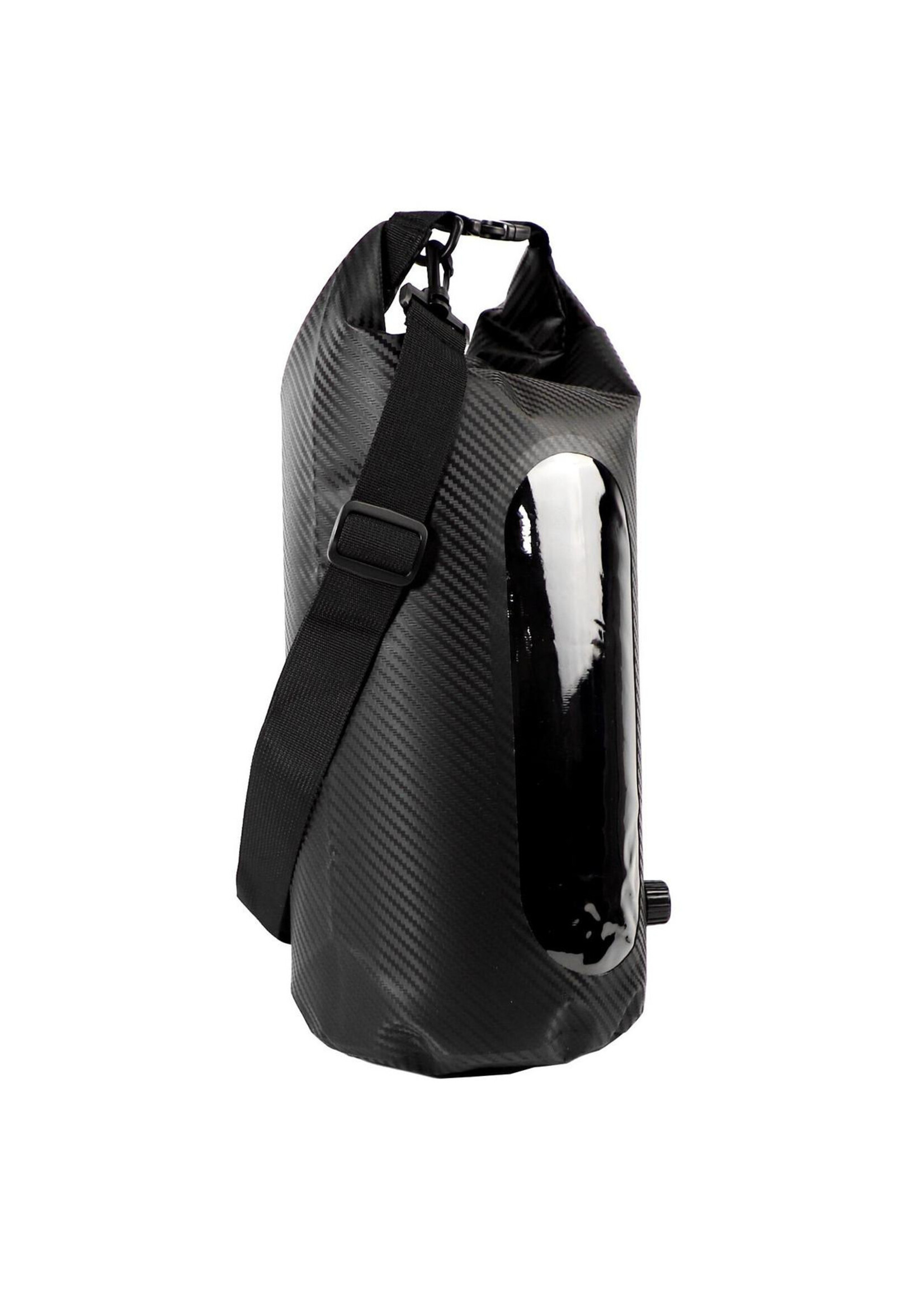 YakAttack LLC 10L Roll-Top Drybag w/ Air Valve Black Carbon