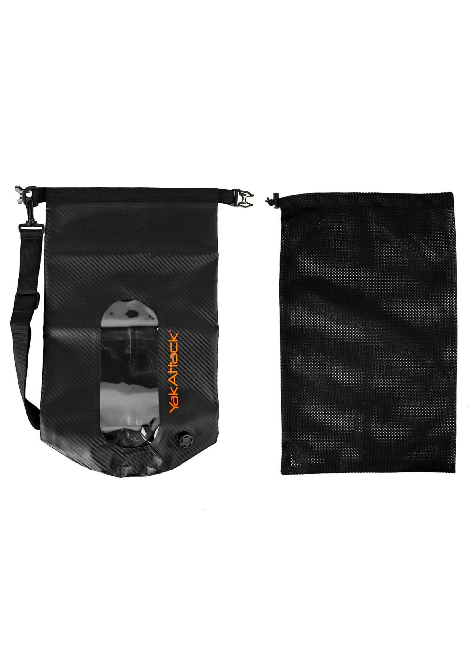 YakAttack LLC 10L Roll-Top Drybag w/ Air Valve Black Carbon