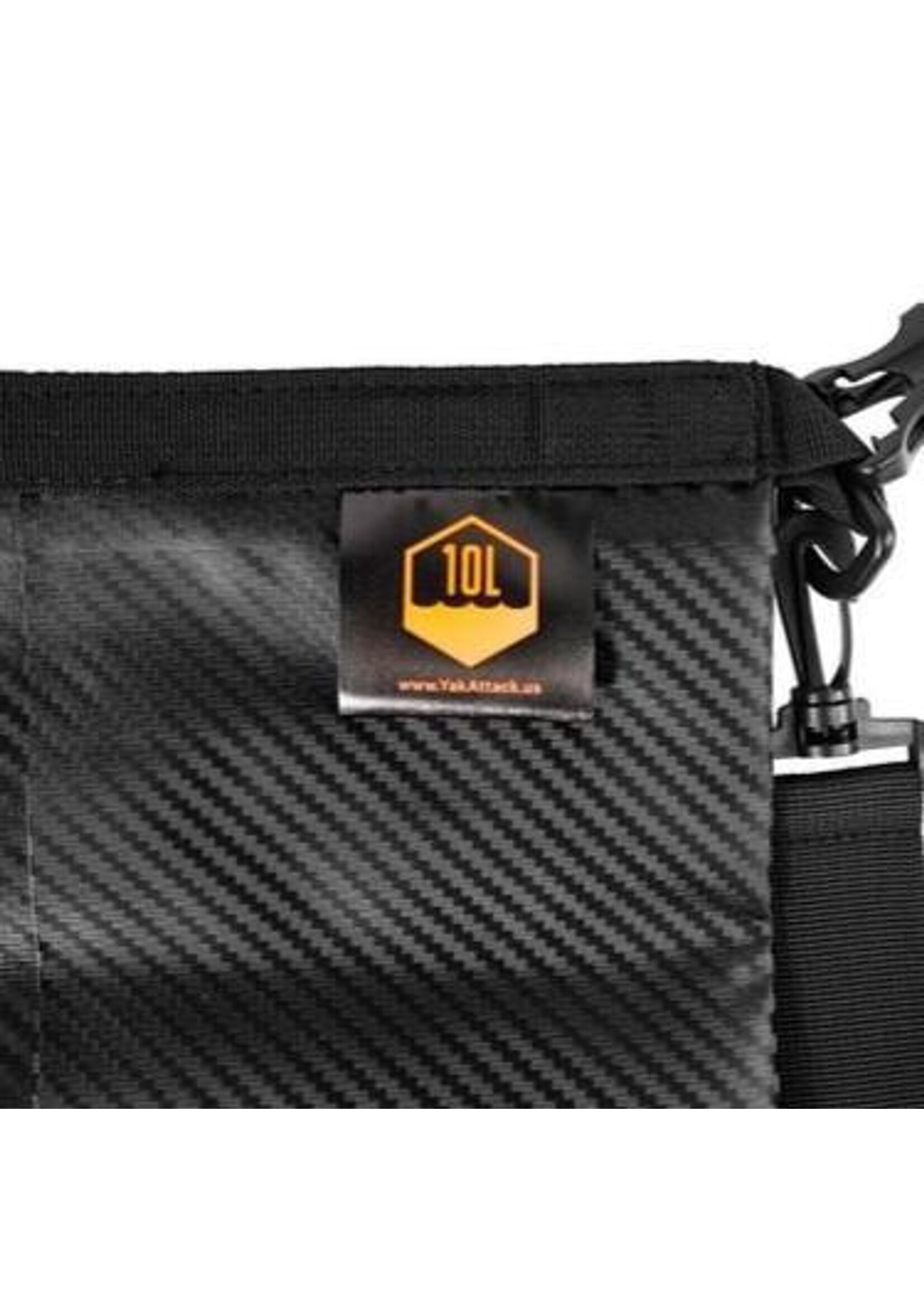 YakAttack LLC 10L Roll-Top Drybag w/ Air Valve Black Carbon