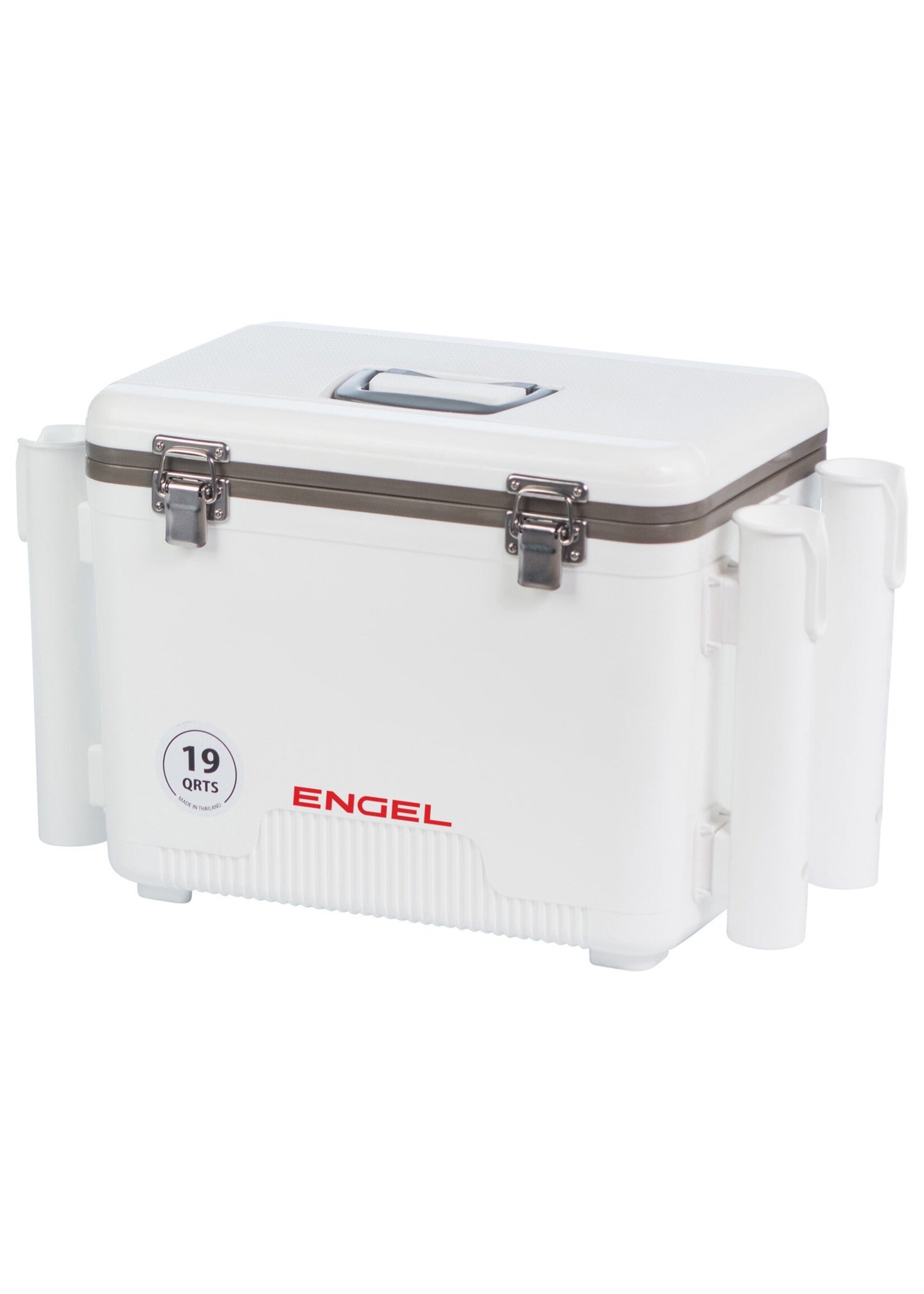 Engel Engel 19qt DryBox/Cooler w/ Rod Holders - White