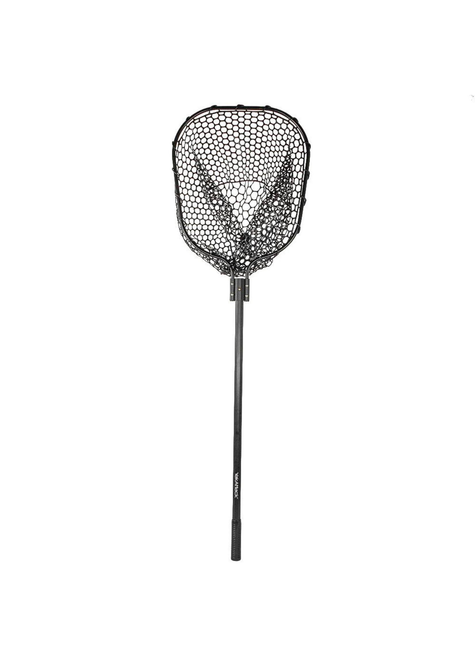 YakAttack LLC YakAttack 16" x 19" Landing Net With 35.5" Long Telescope Handle * Rubber Net
